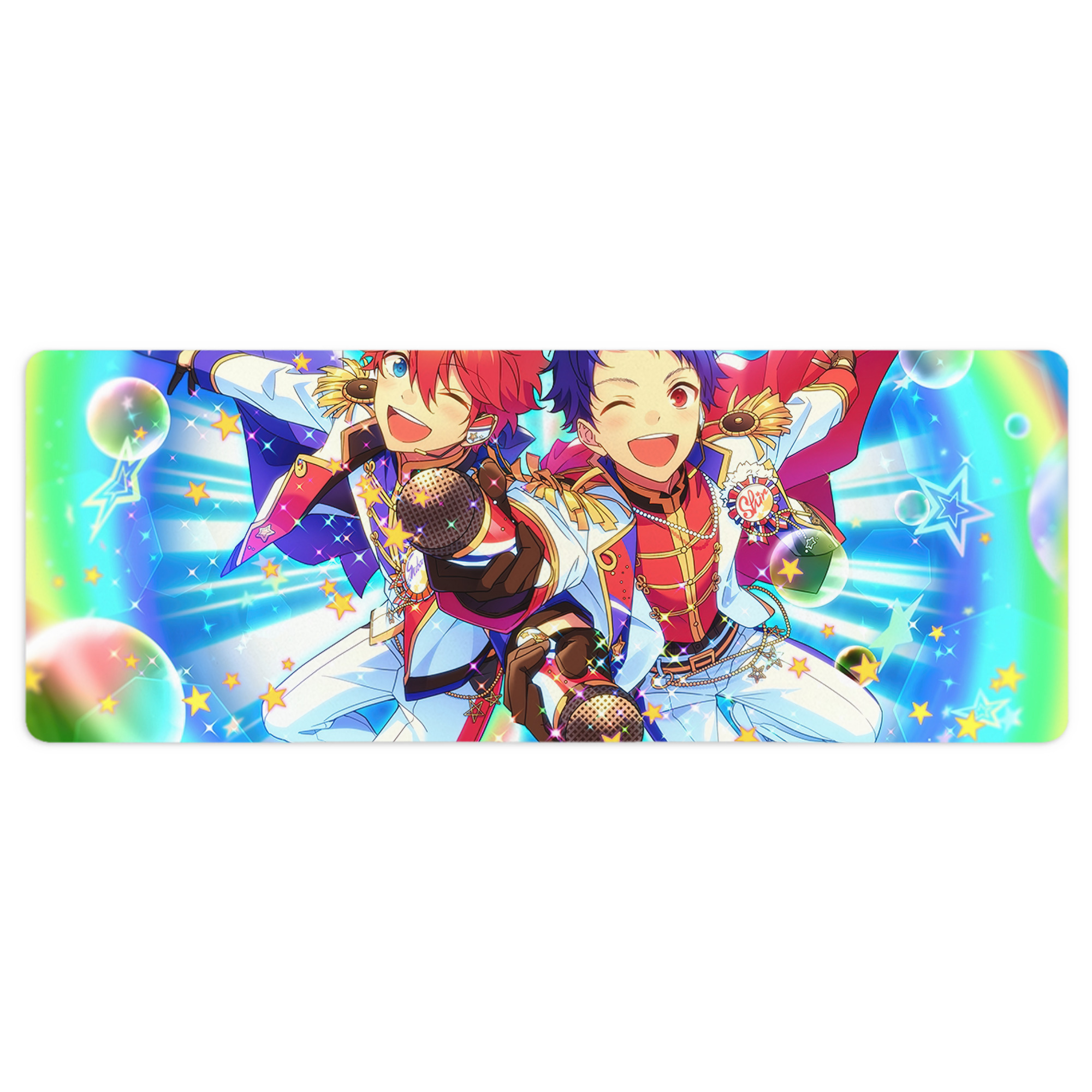 （画像用） あんさんぶるスターズ! Ensemble Stars ステッチ加工 大判デスクマット／滑り止めマウスパッド