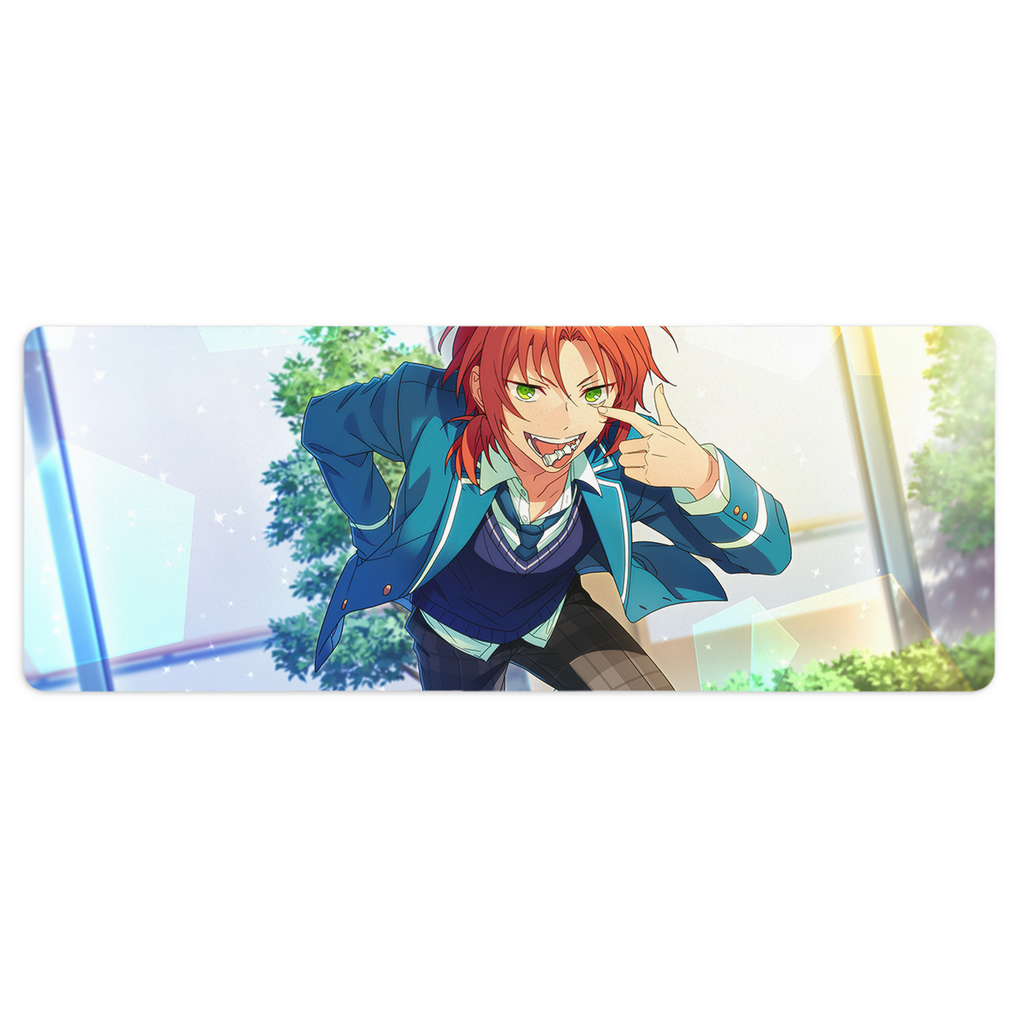 （画像用） あんさんぶるスターズ! Ensemble Stars ステッチ加工 大判デスクマット／滑り止めマウスパッド