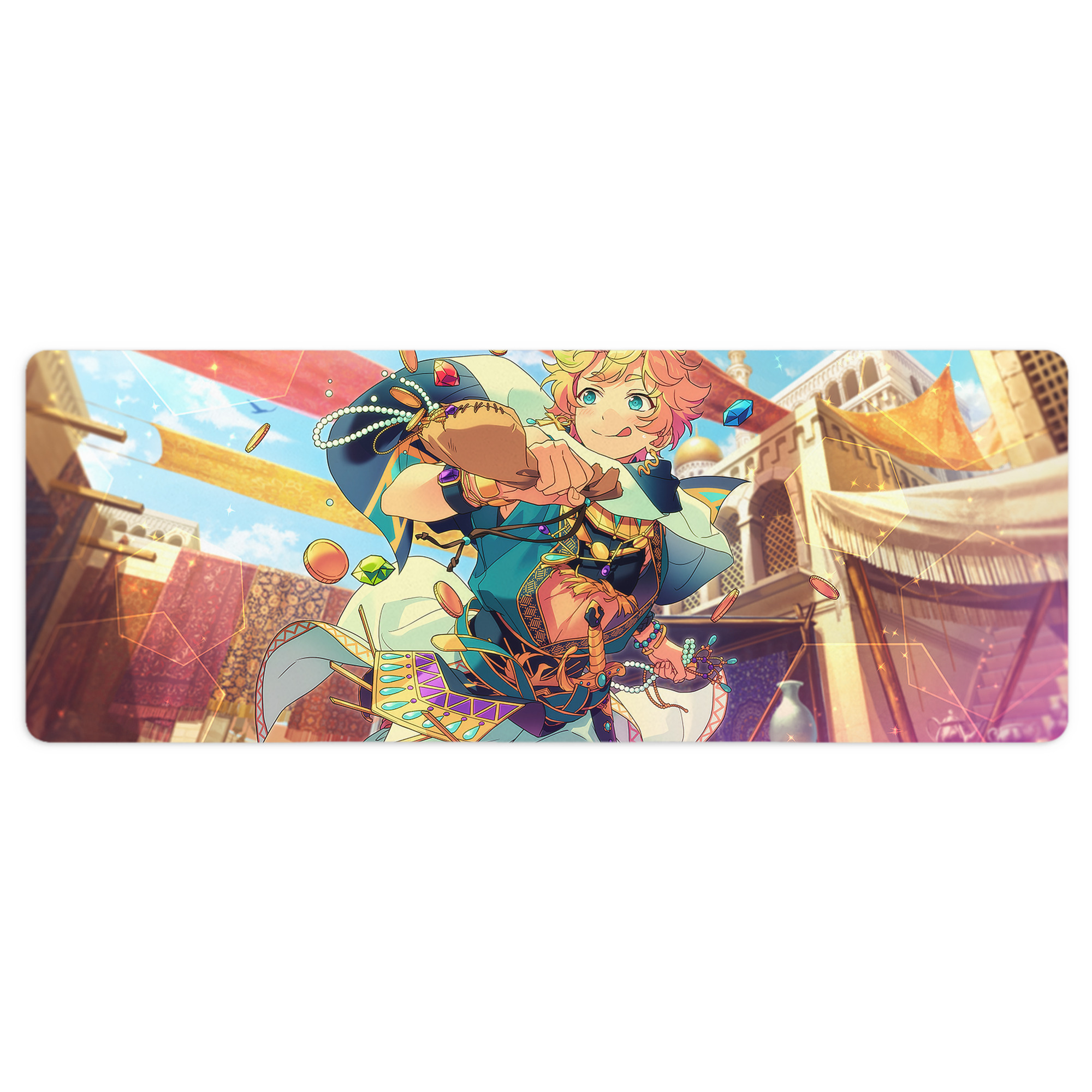 （画像用） あんさんぶるスターズ! Ensemble Stars ステッチ加工 大判デスクマット／滑り止めマウスパッド