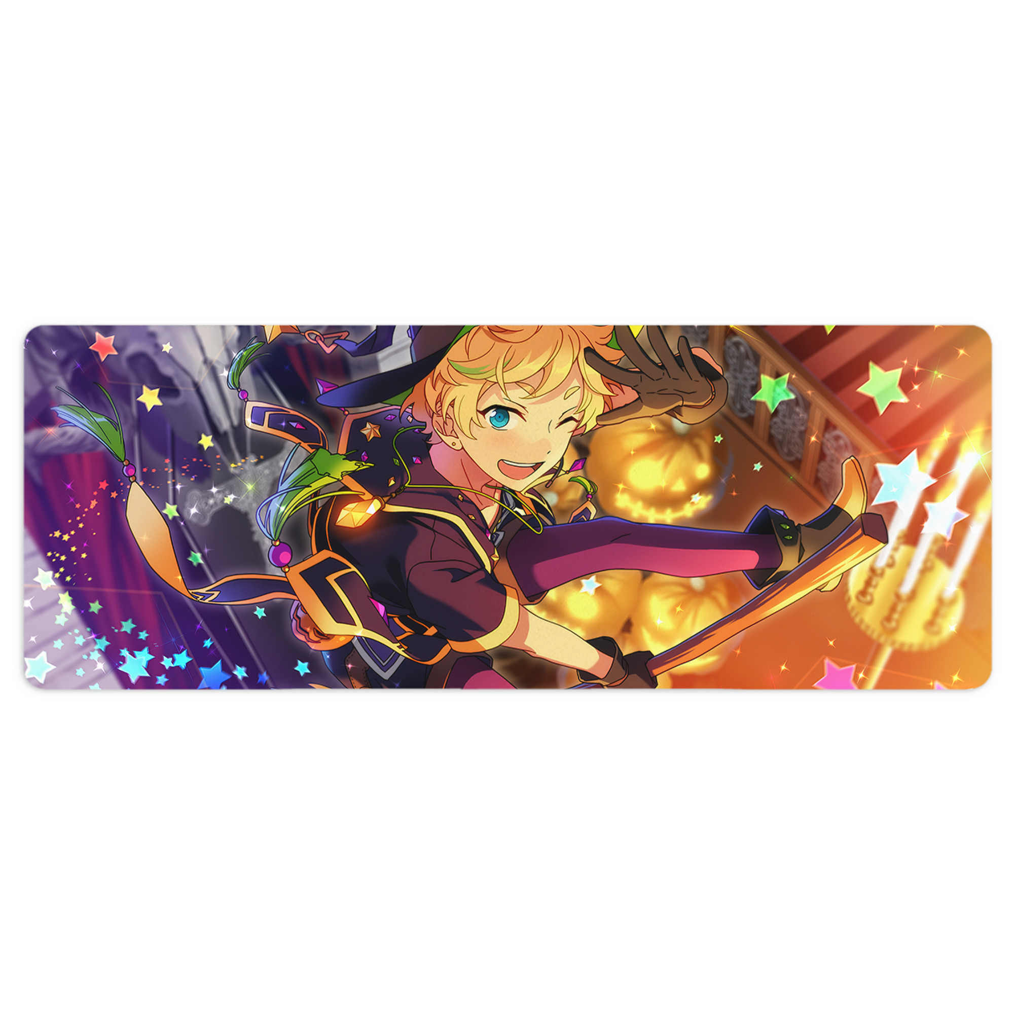 （画像用） あんさんぶるスターズ! Ensemble Stars ステッチ加工 大判デスクマット／滑り止めマウスパッド