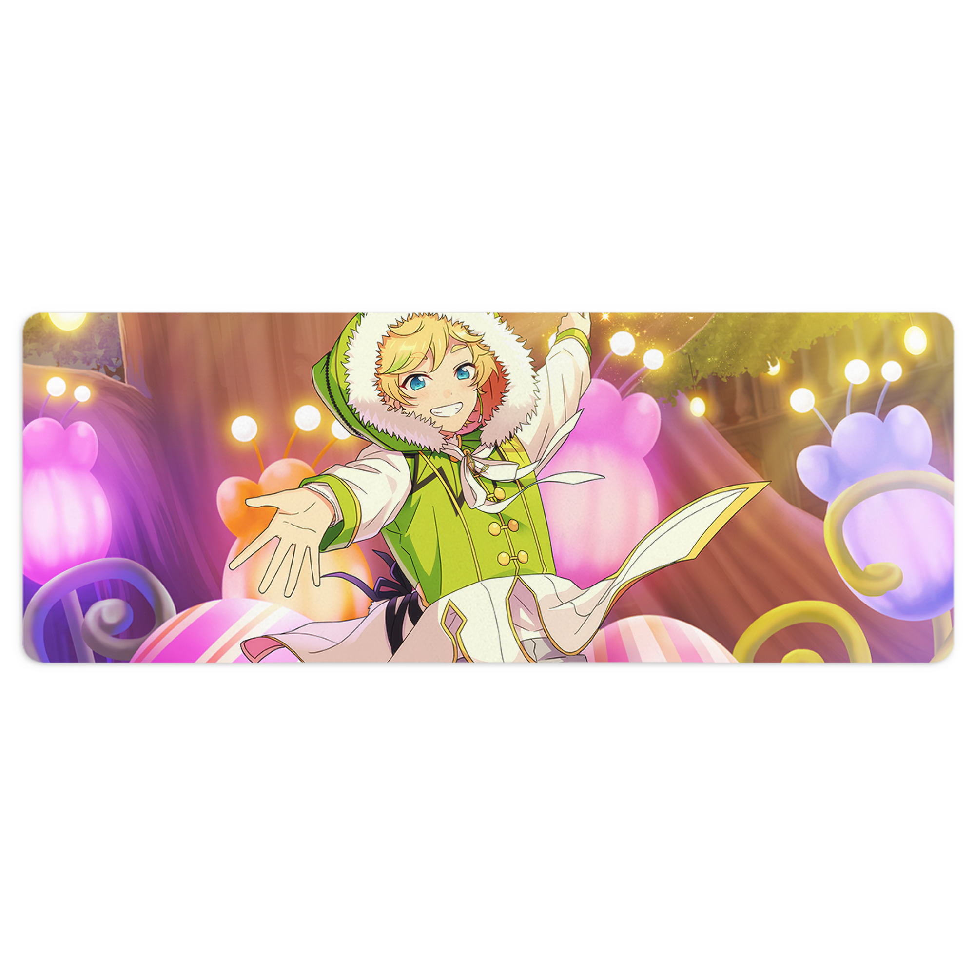 （画像用） あんさんぶるスターズ! Ensemble Stars ステッチ加工 大判デスクマット／滑り止めマウスパッド