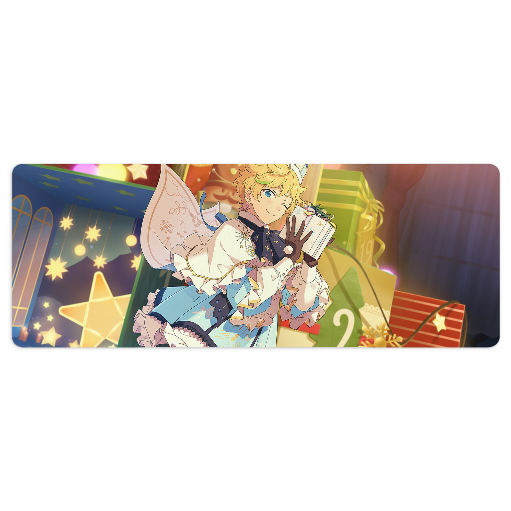 （画像用） あんさんぶるスターズ! Ensemble Stars ステッチ加工 大判デスクマット／滑り止めマウスパッド
