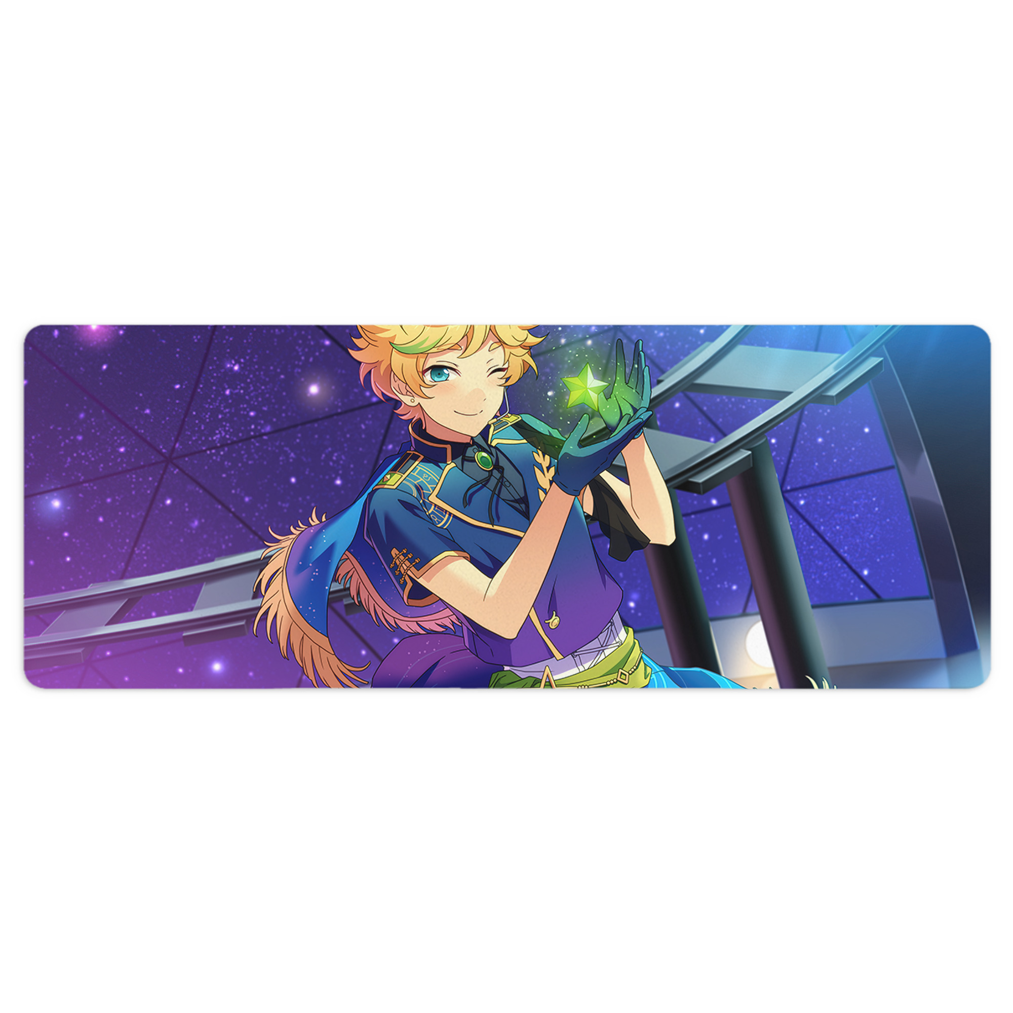 （画像用） あんさんぶるスターズ! Ensemble Stars ステッチ加工 大判デスクマット／滑り止めマウスパッド