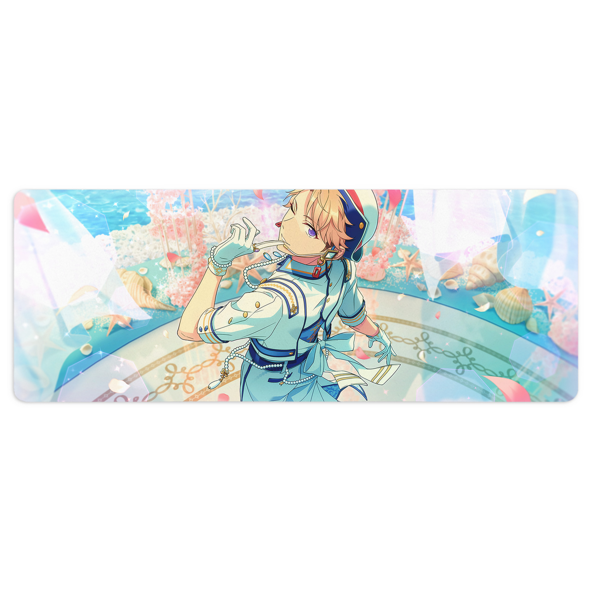 （画像用） あんさんぶるスターズ! Ensemble Stars ステッチ加工 大判デスクマット／滑り止めマウスパッド