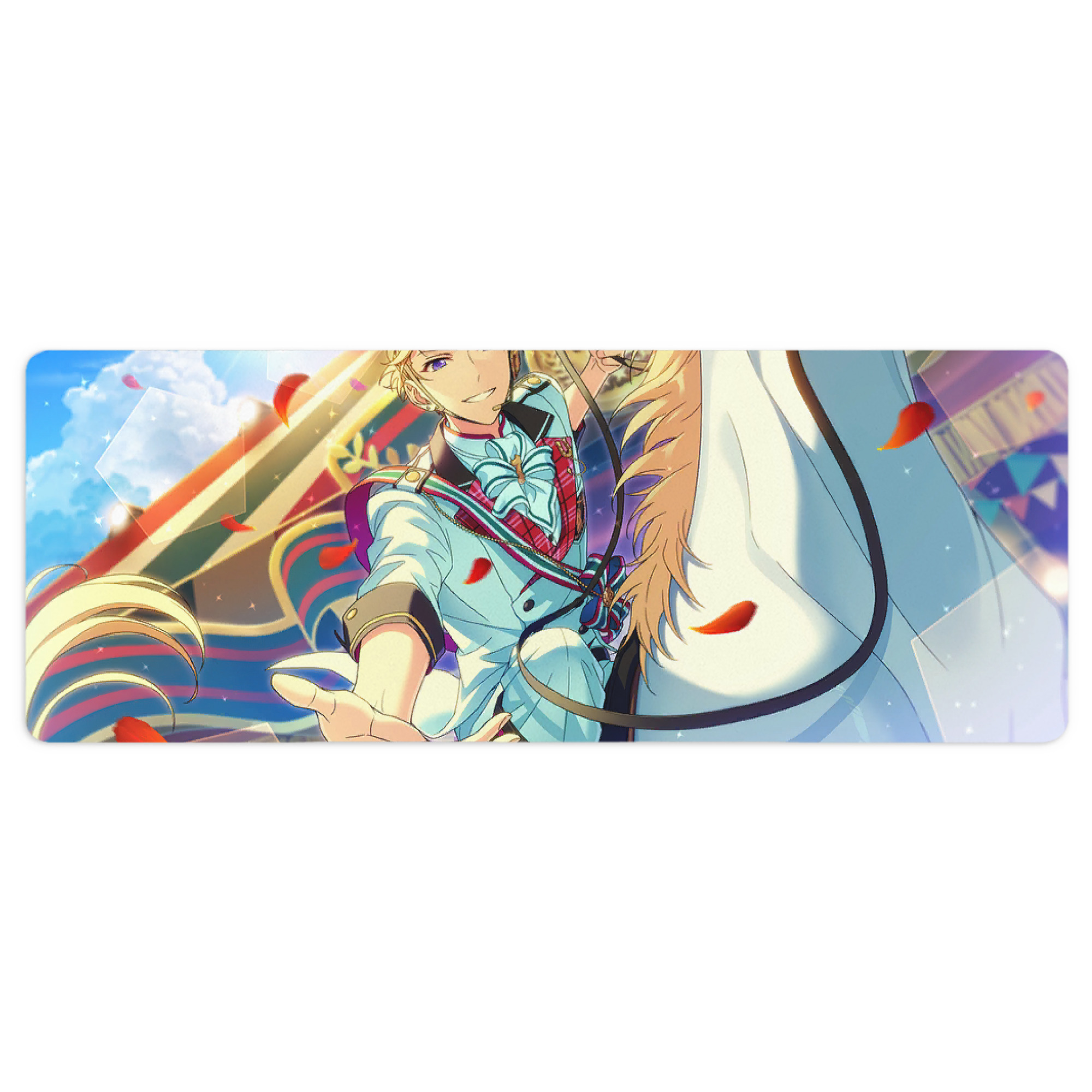 （画像用） あんさんぶるスターズ! Ensemble Stars ステッチ加工 大判デスクマット／滑り止めマウスパッド