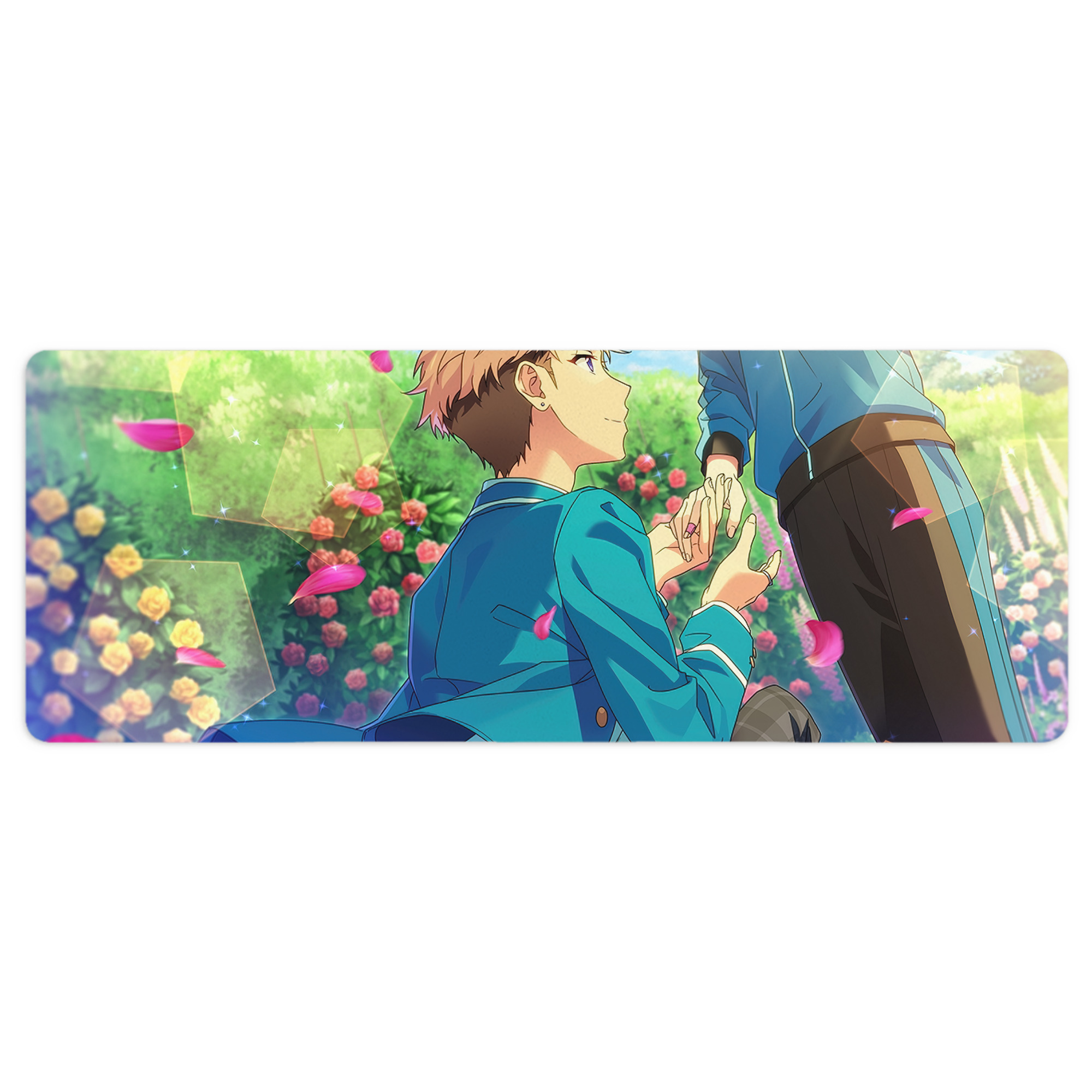 （画像用） あんさんぶるスターズ! Ensemble Stars ステッチ加工 大判デスクマット／滑り止めマウスパッド