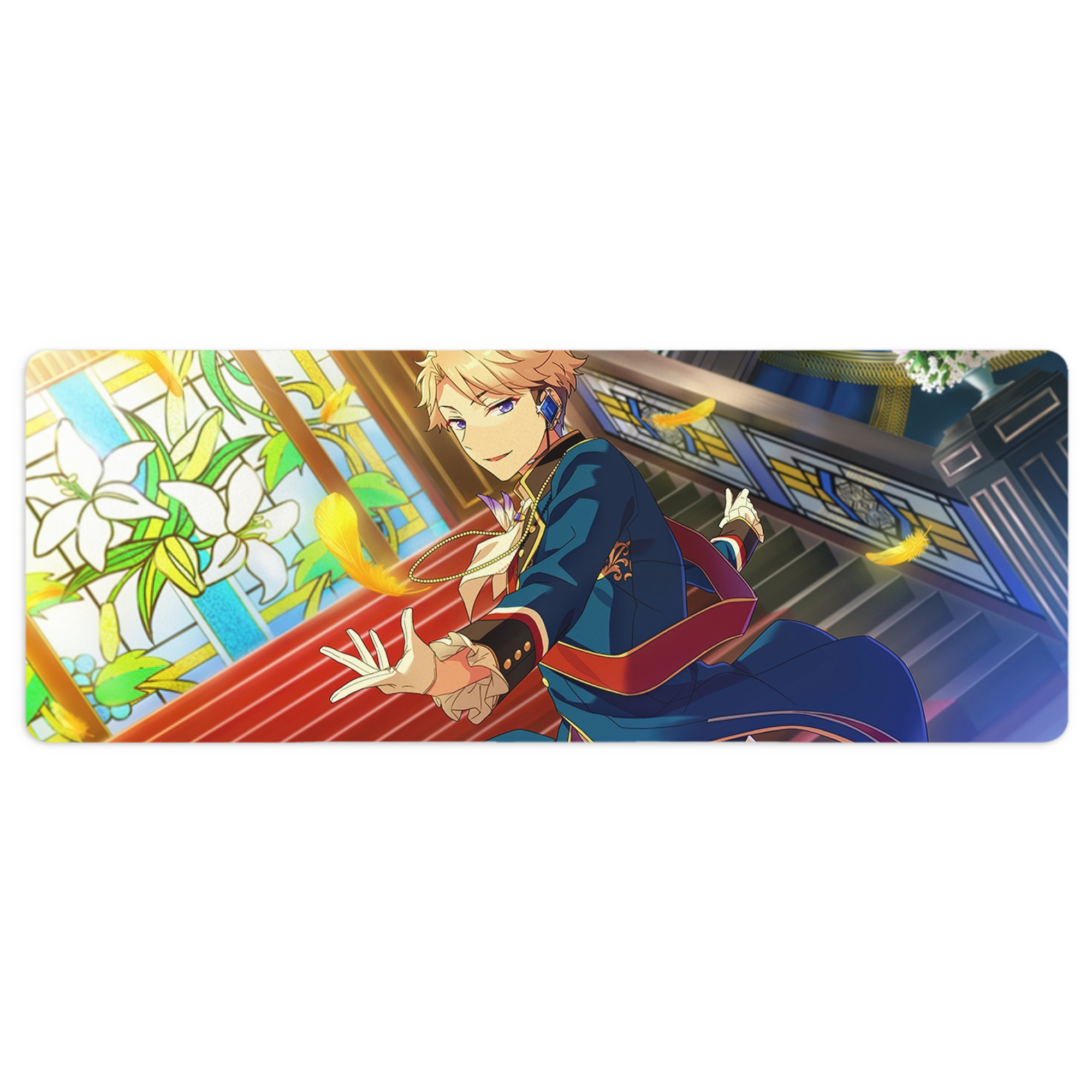 （画像用） あんさんぶるスターズ! Ensemble Stars ステッチ加工 大判デスクマット／滑り止めマウスパッド