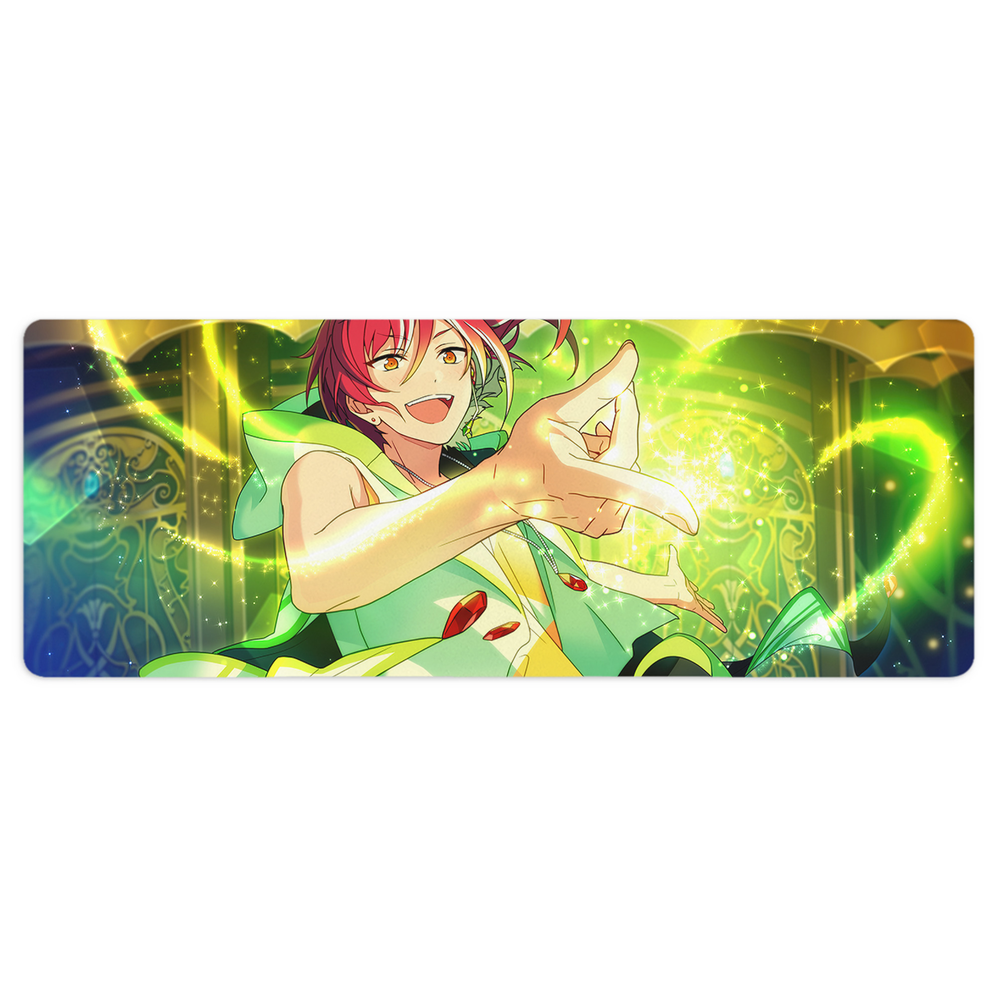 （画像用） あんさんぶるスターズ! Ensemble Stars ステッチ加工 大判デスクマット／滑り止めマウスパッド