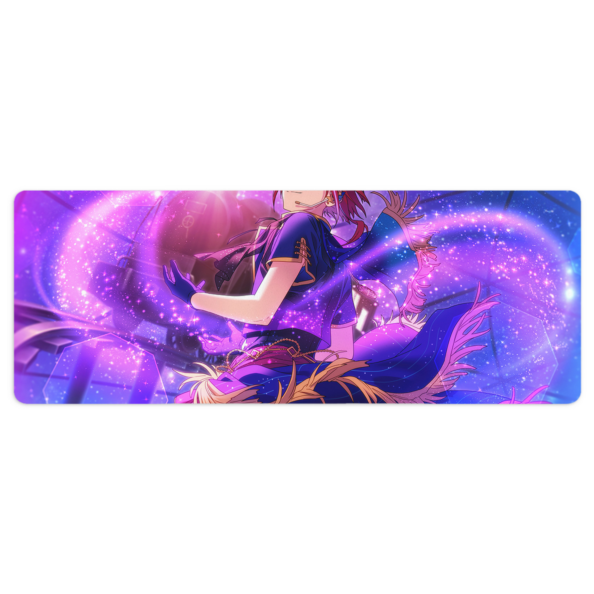 （画像用） あんさんぶるスターズ! Ensemble Stars ステッチ加工 大判デスクマット／滑り止めマウスパッド