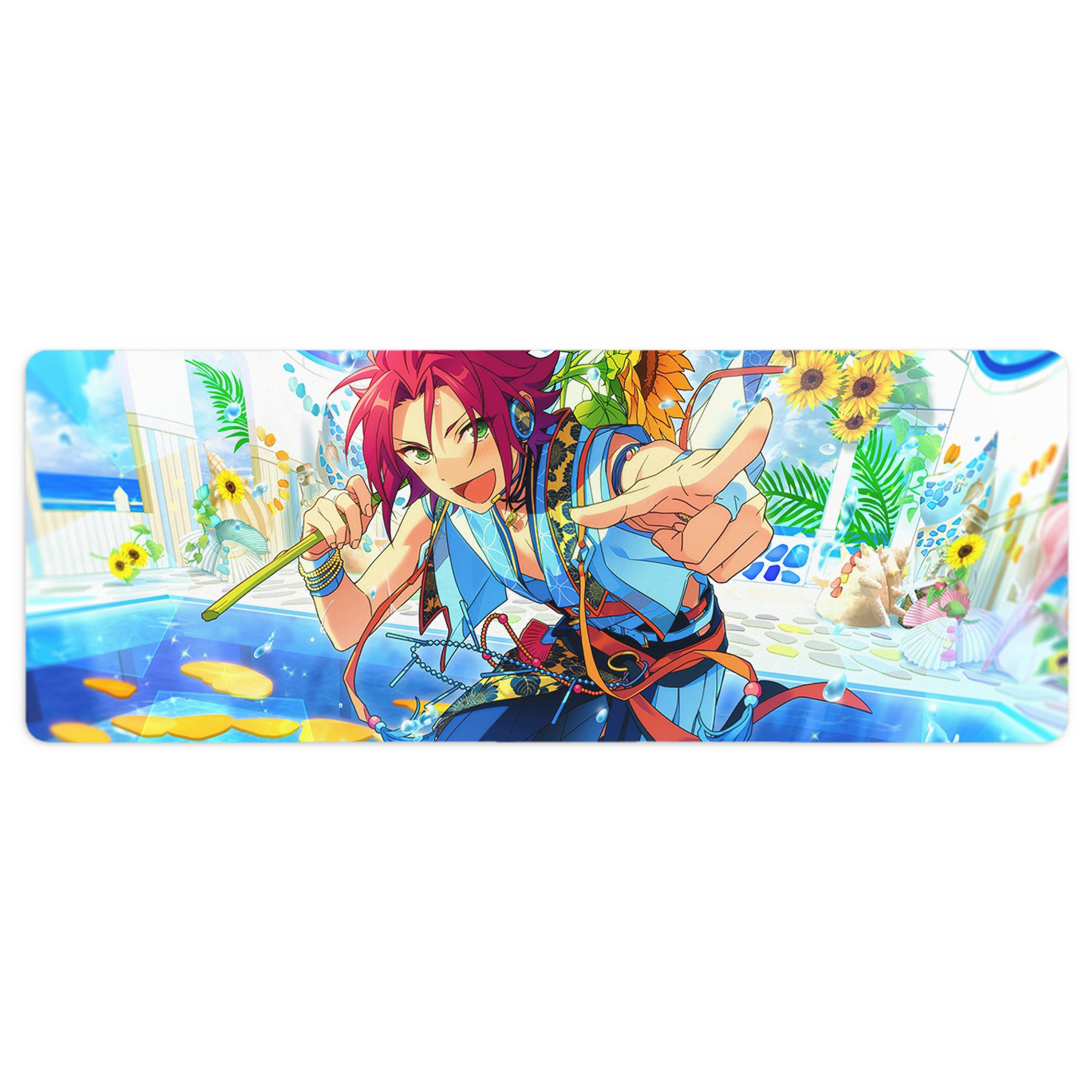 （画像用） あんさんぶるスターズ! Ensemble Stars ステッチ加工 大判デスクマット／滑り止めマウスパッド