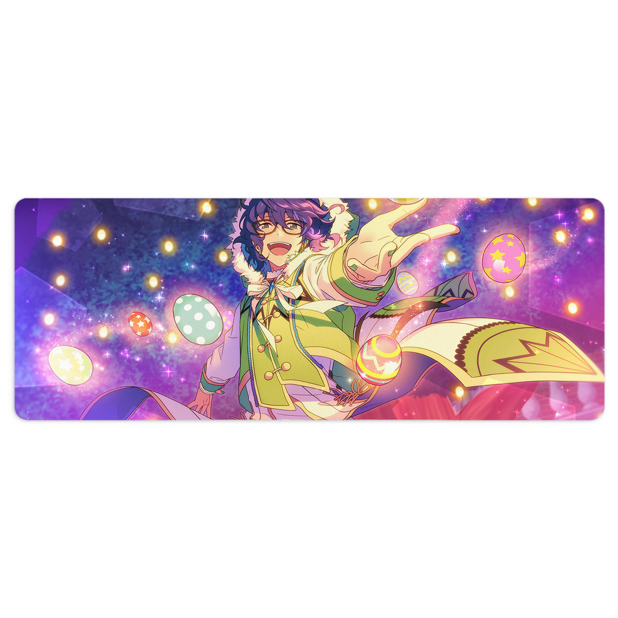 （画像用） あんさんぶるスターズ! Ensemble Stars ステッチ加工 大判デスクマット／滑り止めマウスパッド