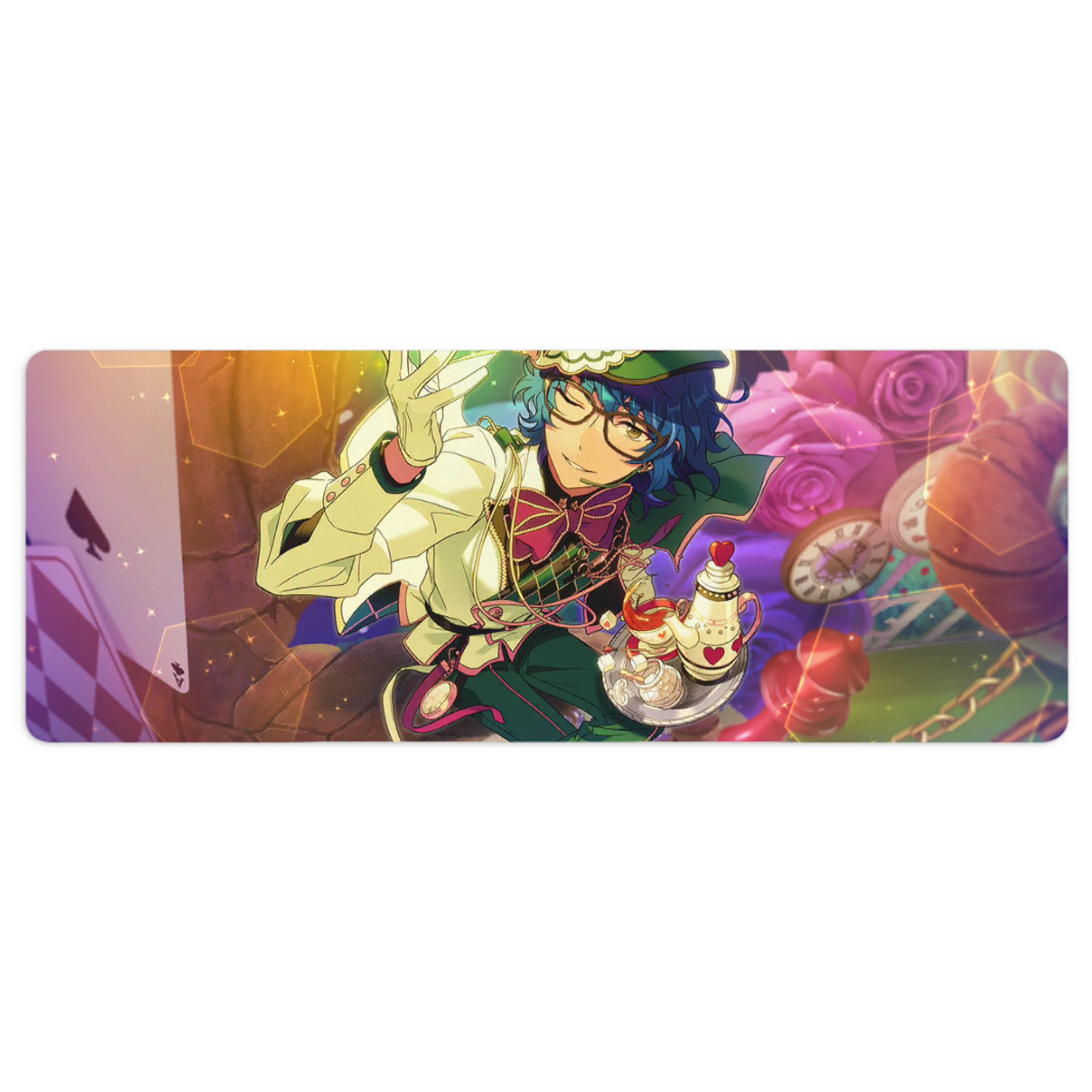 （画像用） あんさんぶるスターズ! Ensemble Stars ステッチ加工 大判デスクマット／滑り止めマウスパッド