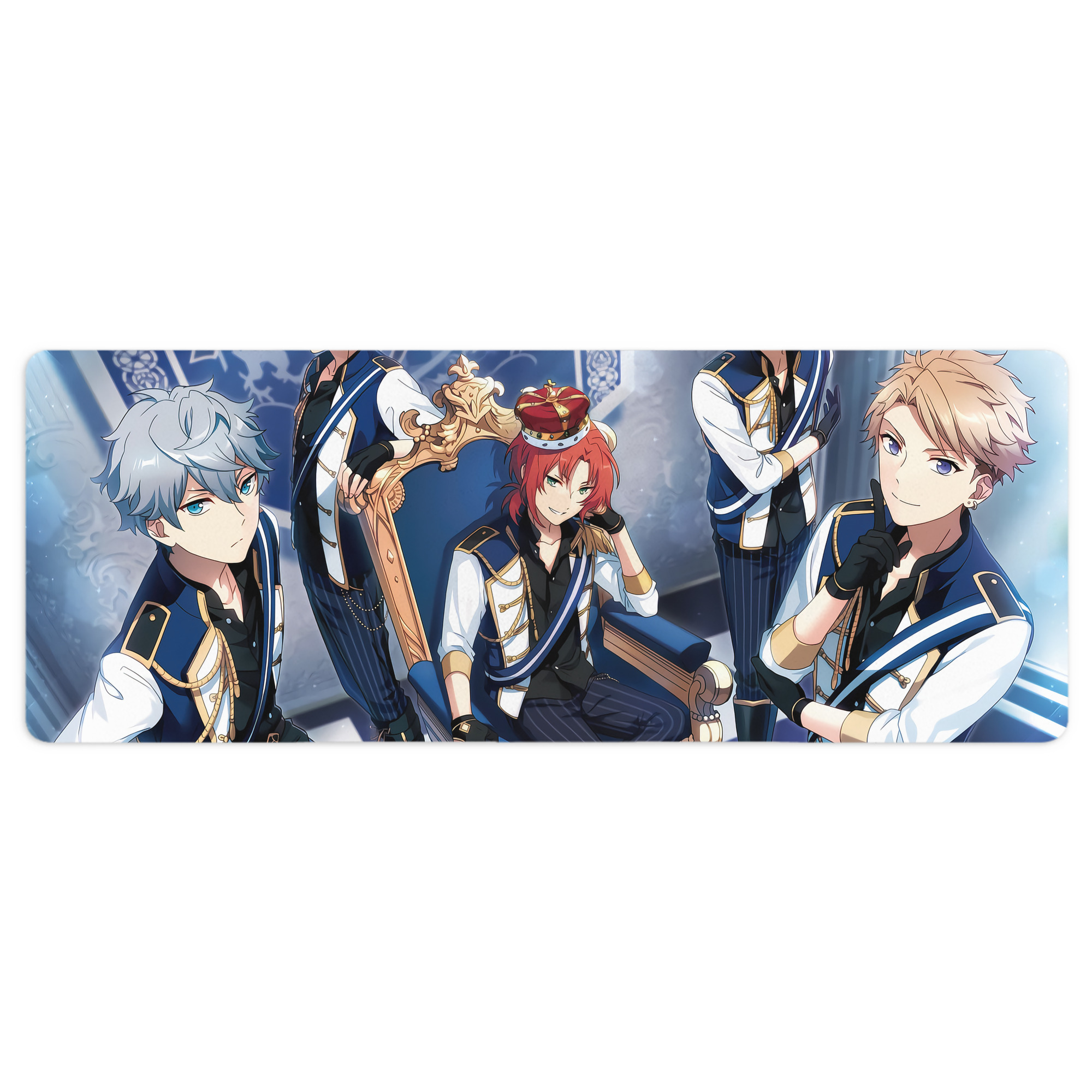 （画像用） あんさんぶるスターズ! Ensemble Stars ステッチ加工 大判デスクマット／滑り止めマウスパッド