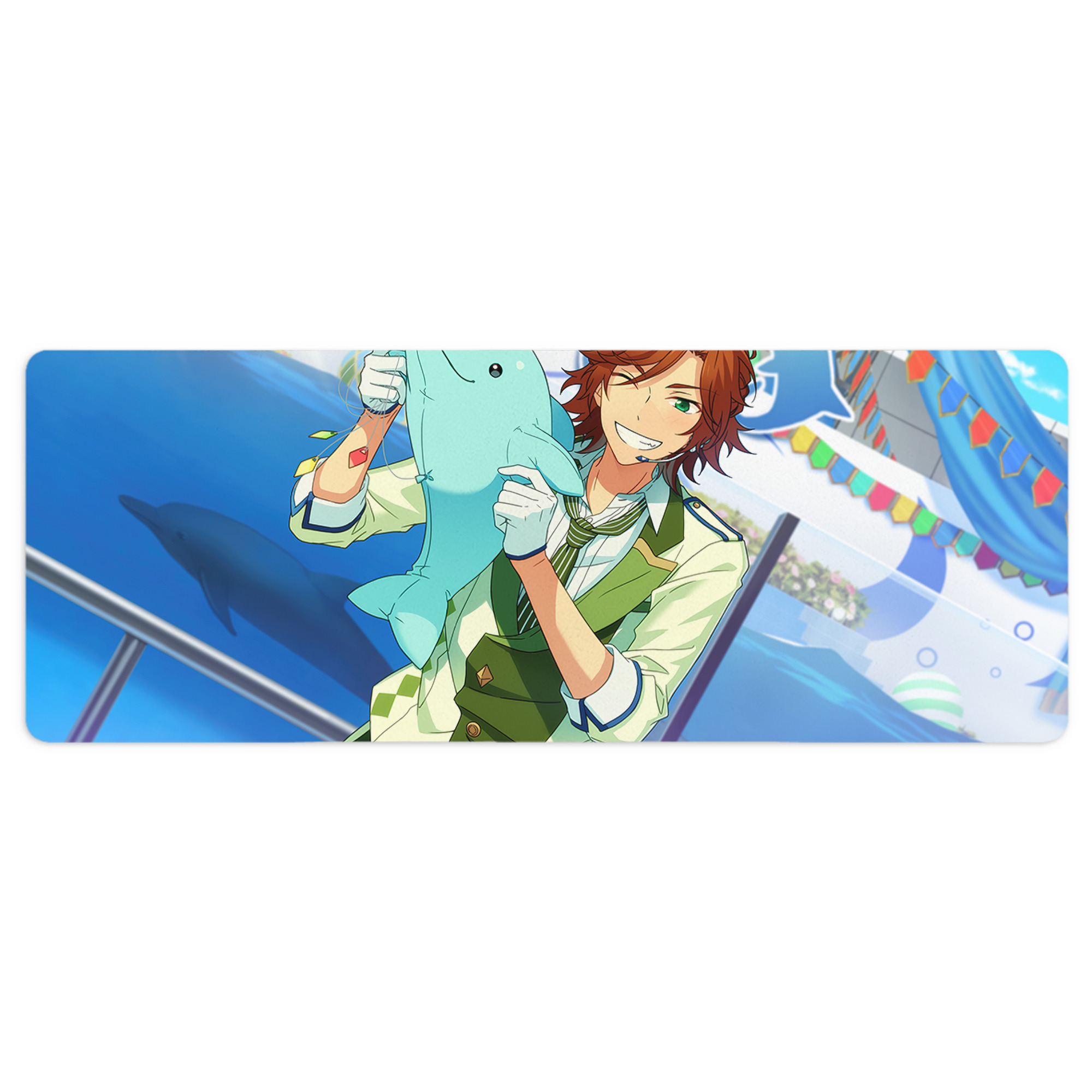 （画像用） あんさんぶるスターズ! Ensemble Stars ステッチ加工 大判デスクマット／滑り止めマウスパッド