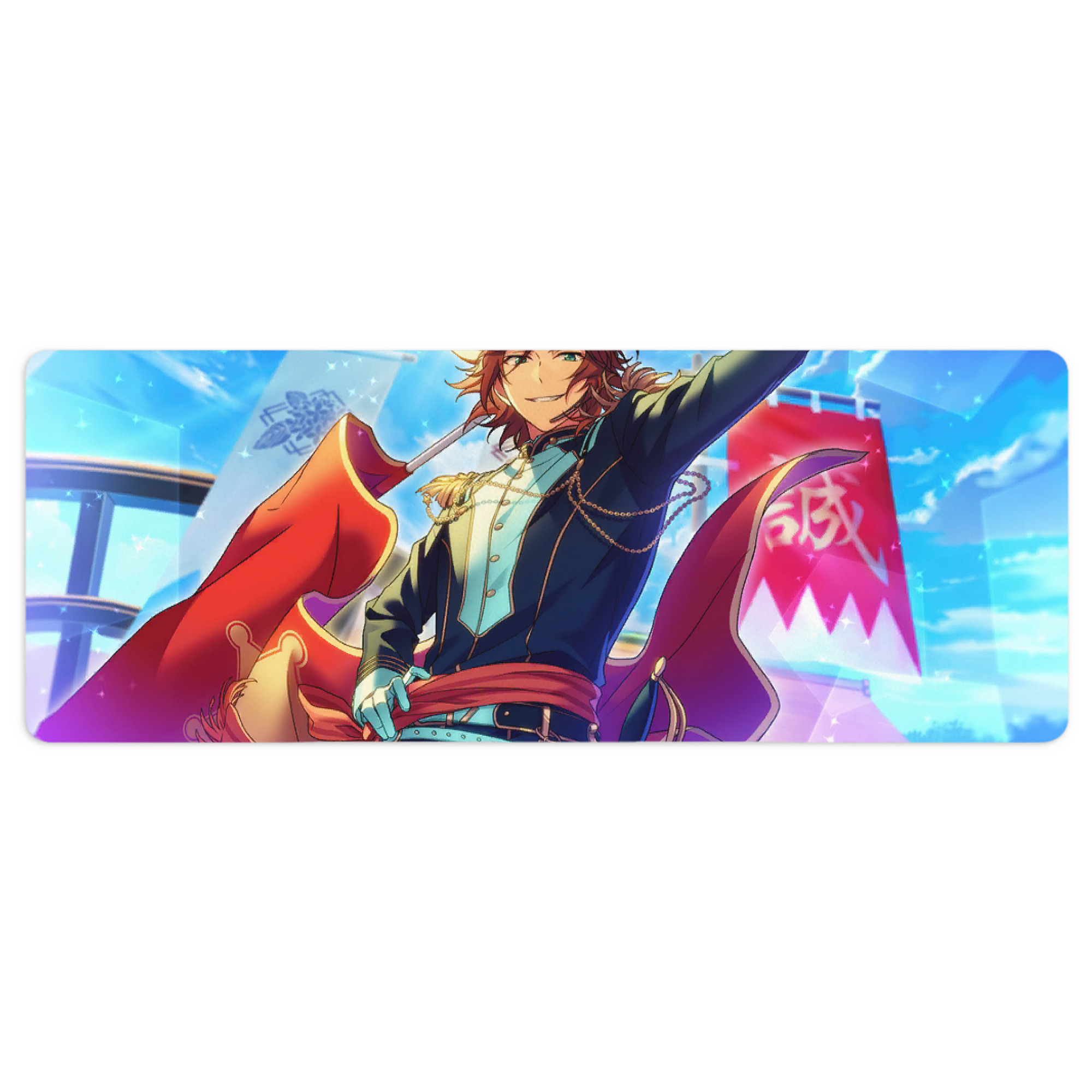 （画像用） あんさんぶるスターズ! Ensemble Stars ステッチ加工 大判デスクマット／滑り止めマウスパッド