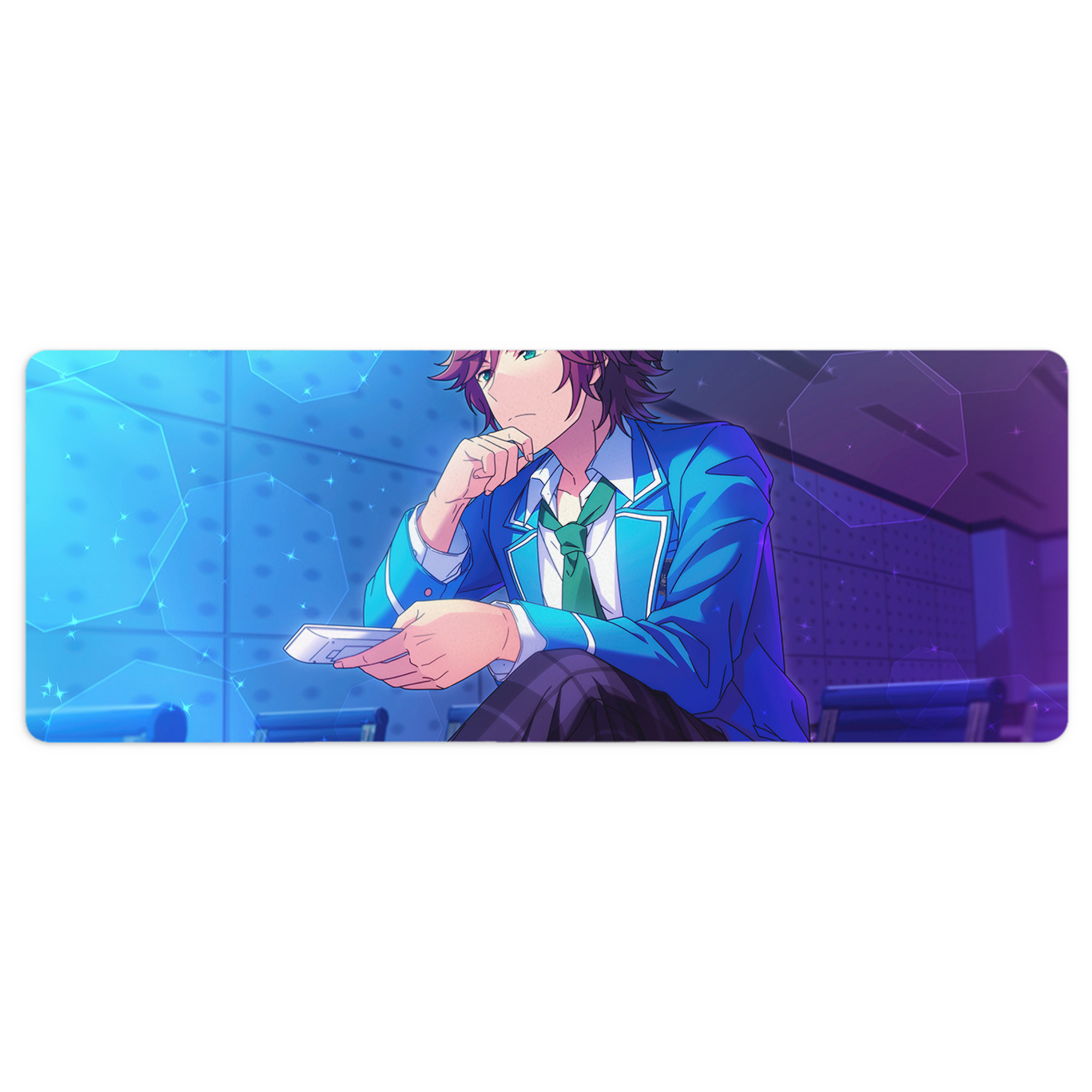 （画像用） あんさんぶるスターズ! Ensemble Stars ステッチ加工 大判デスクマット／滑り止めマウスパッド