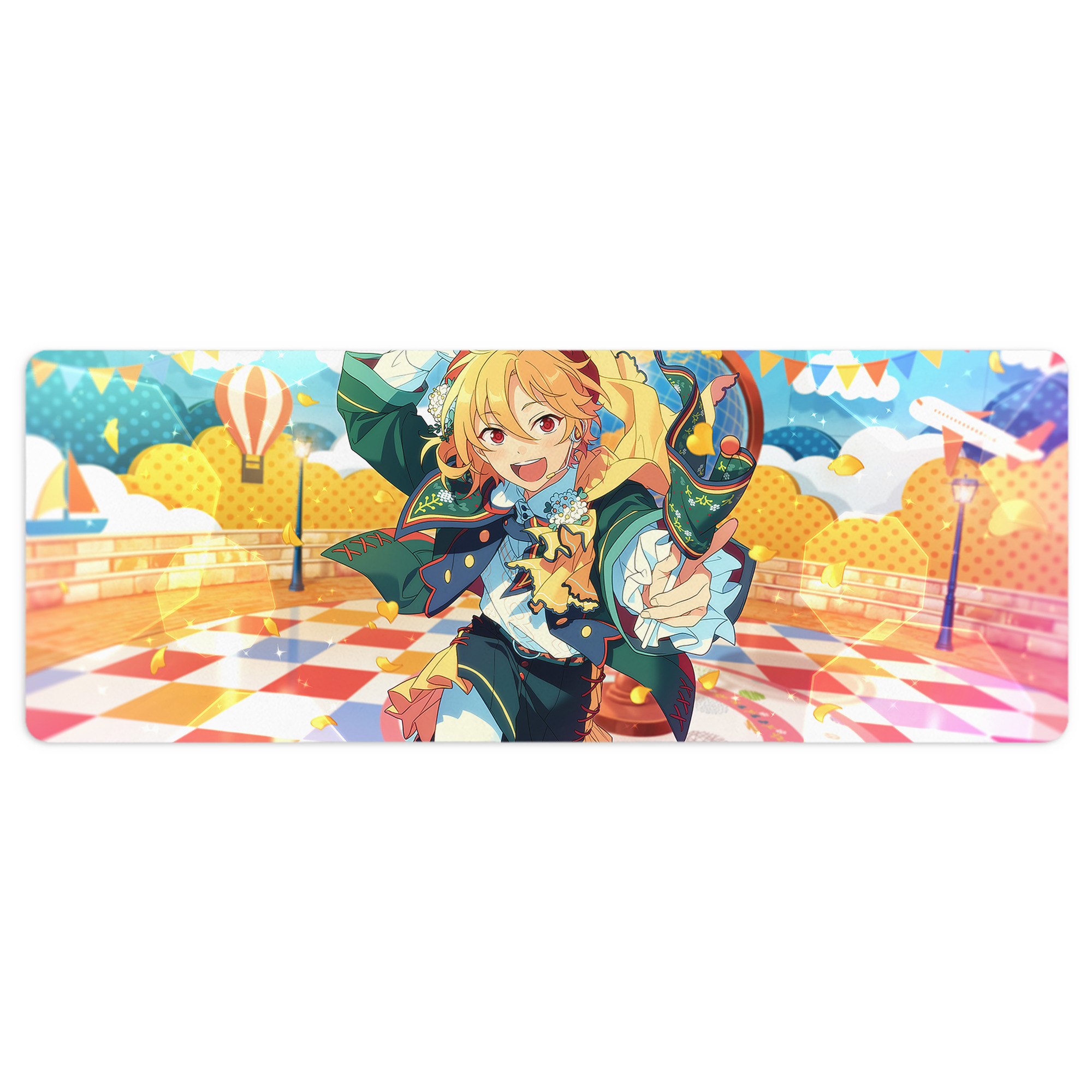 （画像用） あんさんぶるスターズ! Ensemble Stars ステッチ加工 大判デスクマット／滑り止めマウスパッド