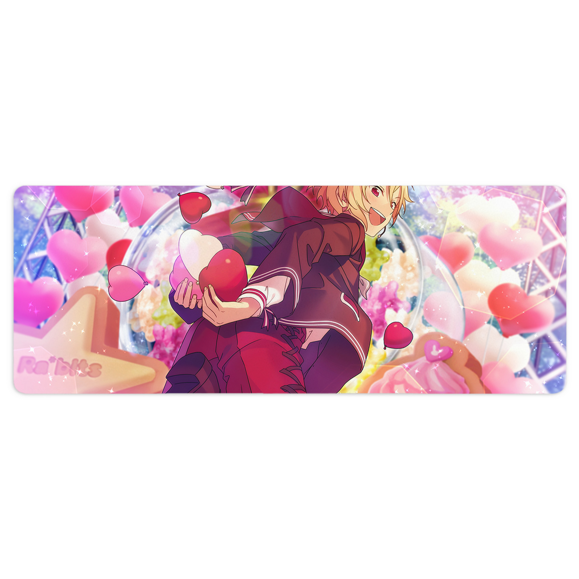（画像用） あんさんぶるスターズ! Ensemble Stars ステッチ加工 大判デスクマット／滑り止めマウスパッド