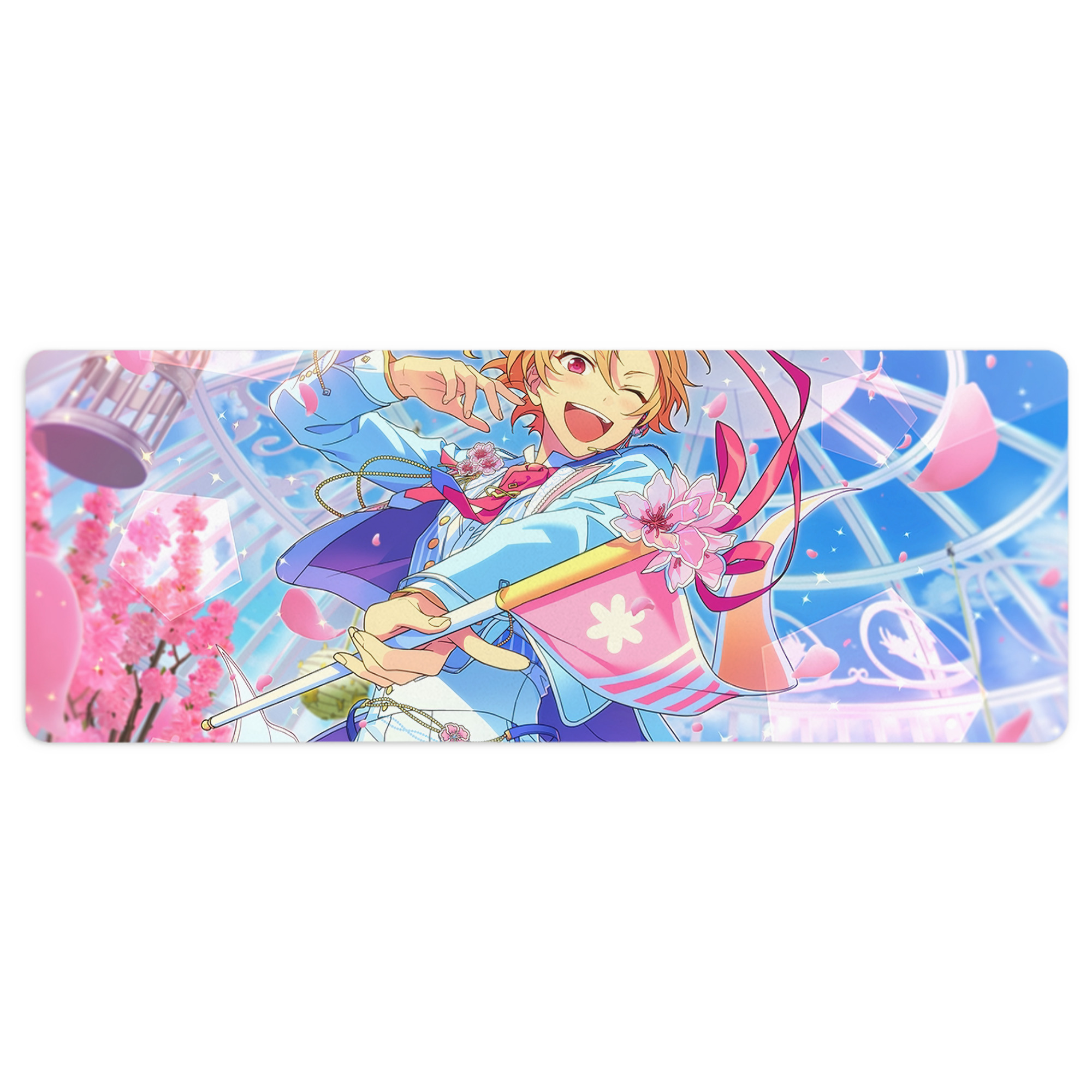 （画像用） あんさんぶるスターズ! Ensemble Stars ステッチ加工 大判デスクマット／滑り止めマウスパッド