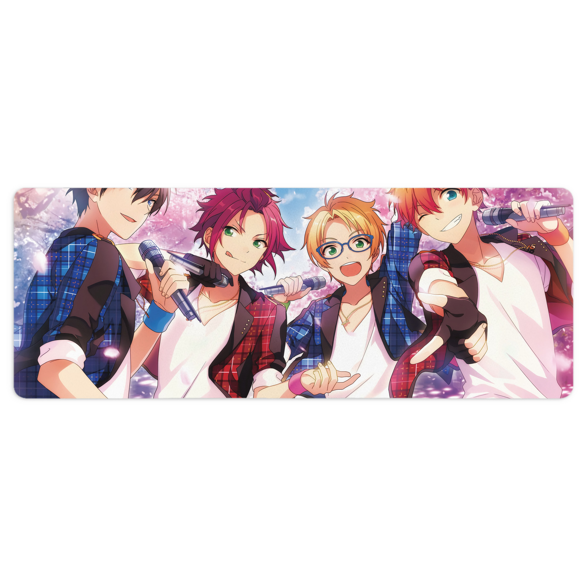 （画像用） あんさんぶるスターズ! Ensemble Stars ステッチ加工 大判デスクマット／滑り止めマウスパッド