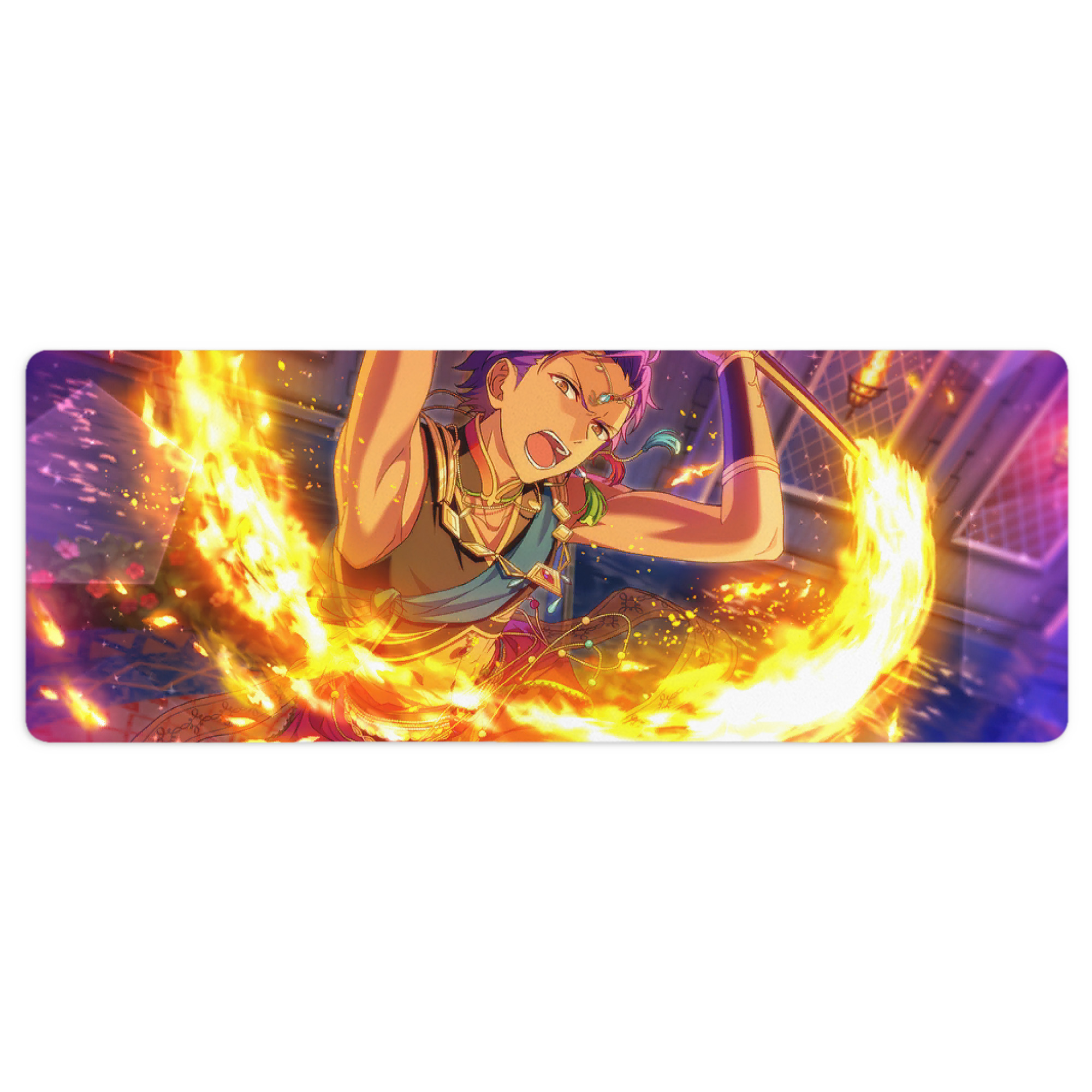 （画像用） あんさんぶるスターズ! Ensemble Stars ステッチ加工 大判デスクマット／滑り止めマウスパッド