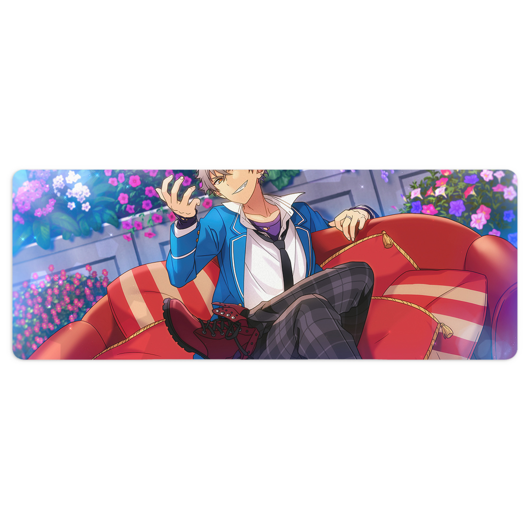 （画像用） あんさんぶるスターズ! Ensemble Stars ステッチ加工 大判デスクマット／滑り止めマウスパッド