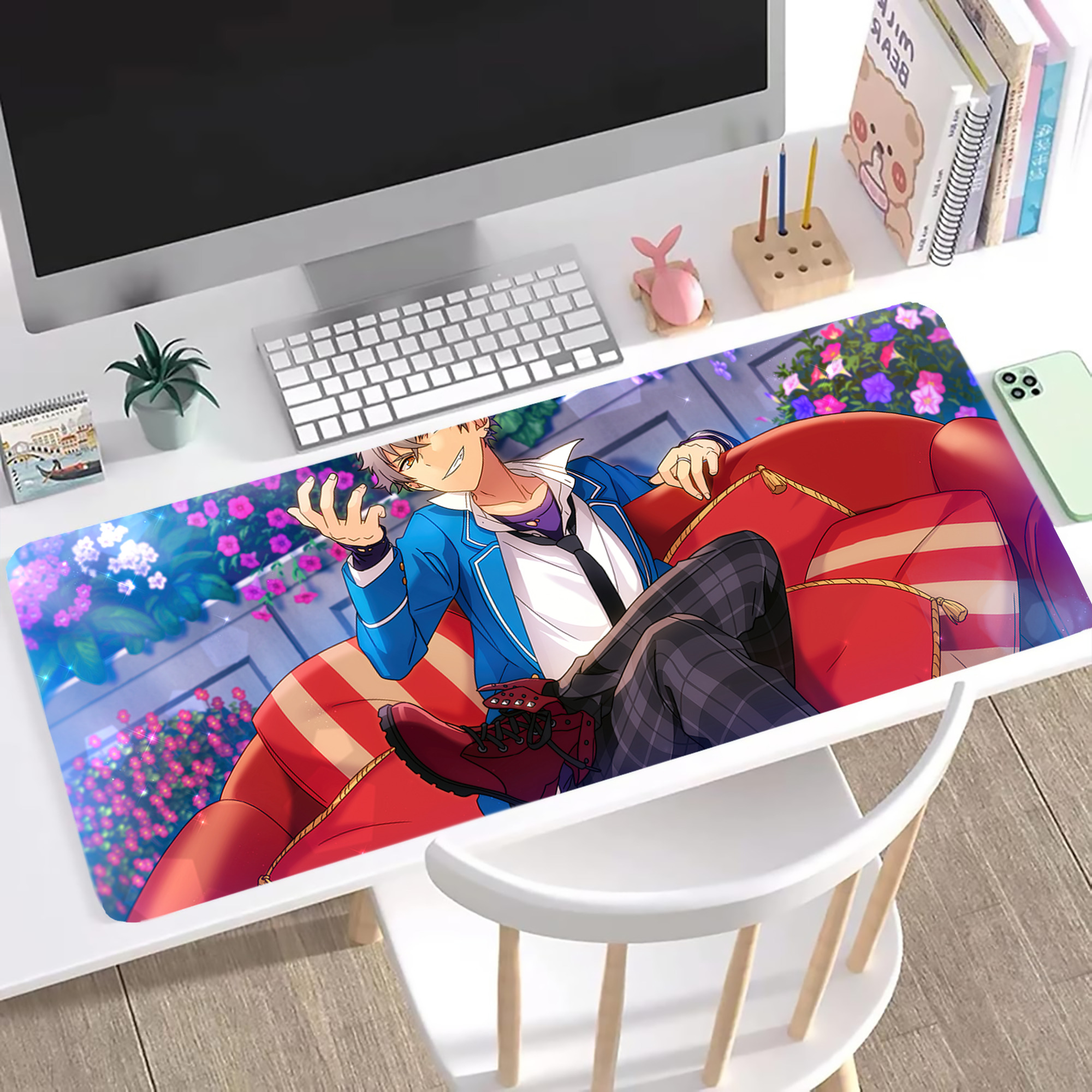 あんさんぶるスターズ! Ensemble Stars ステッチ加工 大判デスクマット／滑り止めマウスパッド