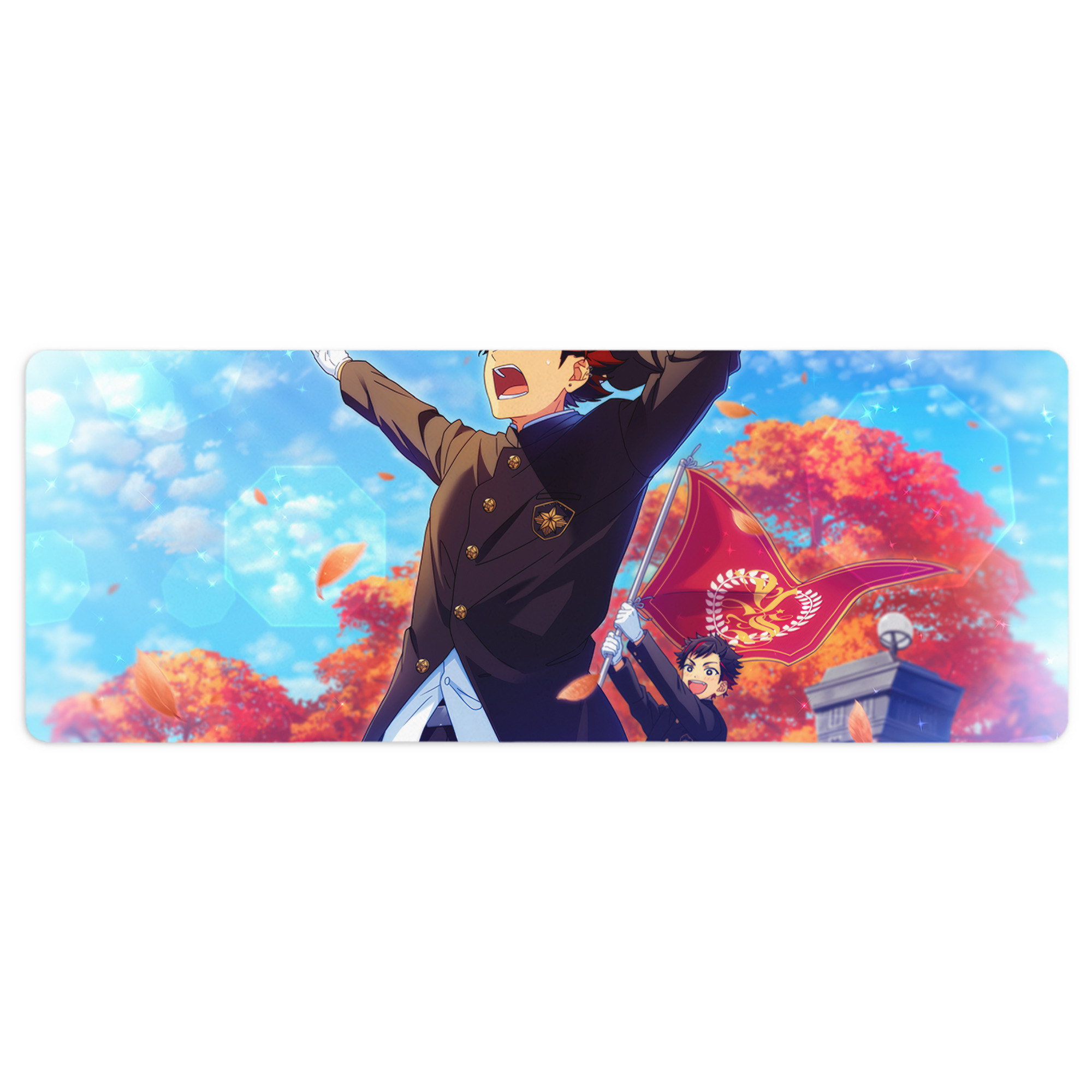 （画像用） あんさんぶるスターズ! Ensemble Stars ステッチ加工 大判デスクマット／滑り止めマウスパッド