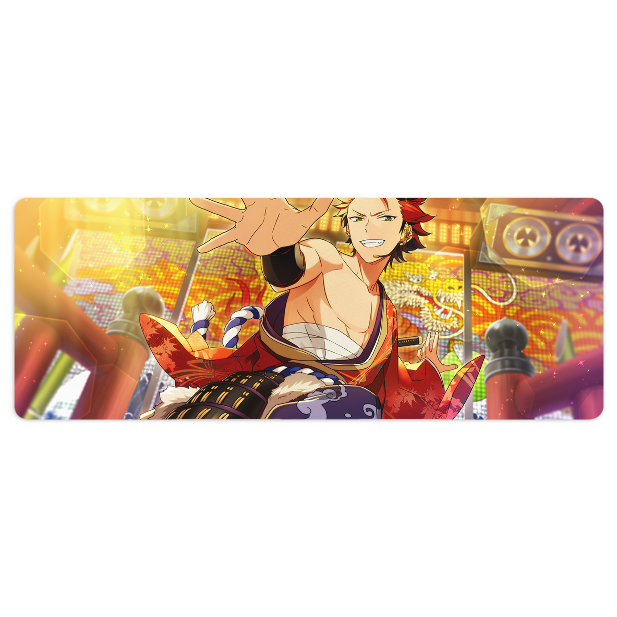 （画像用） あんさんぶるスターズ! Ensemble Stars ステッチ加工 大判デスクマット／滑り止めマウスパッド