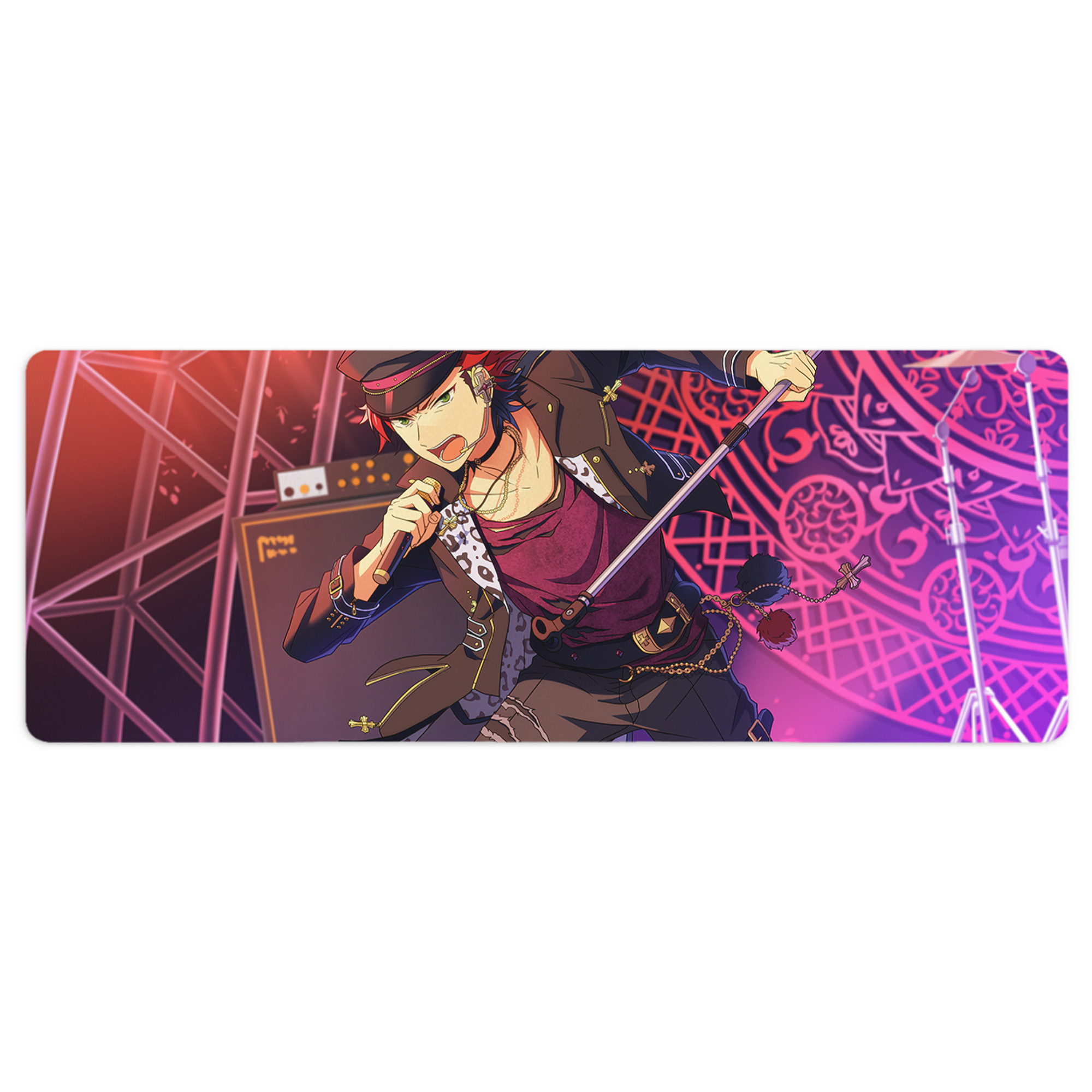 （画像用） あんさんぶるスターズ! Ensemble Stars ステッチ加工 大判デスクマット／滑り止めマウスパッド