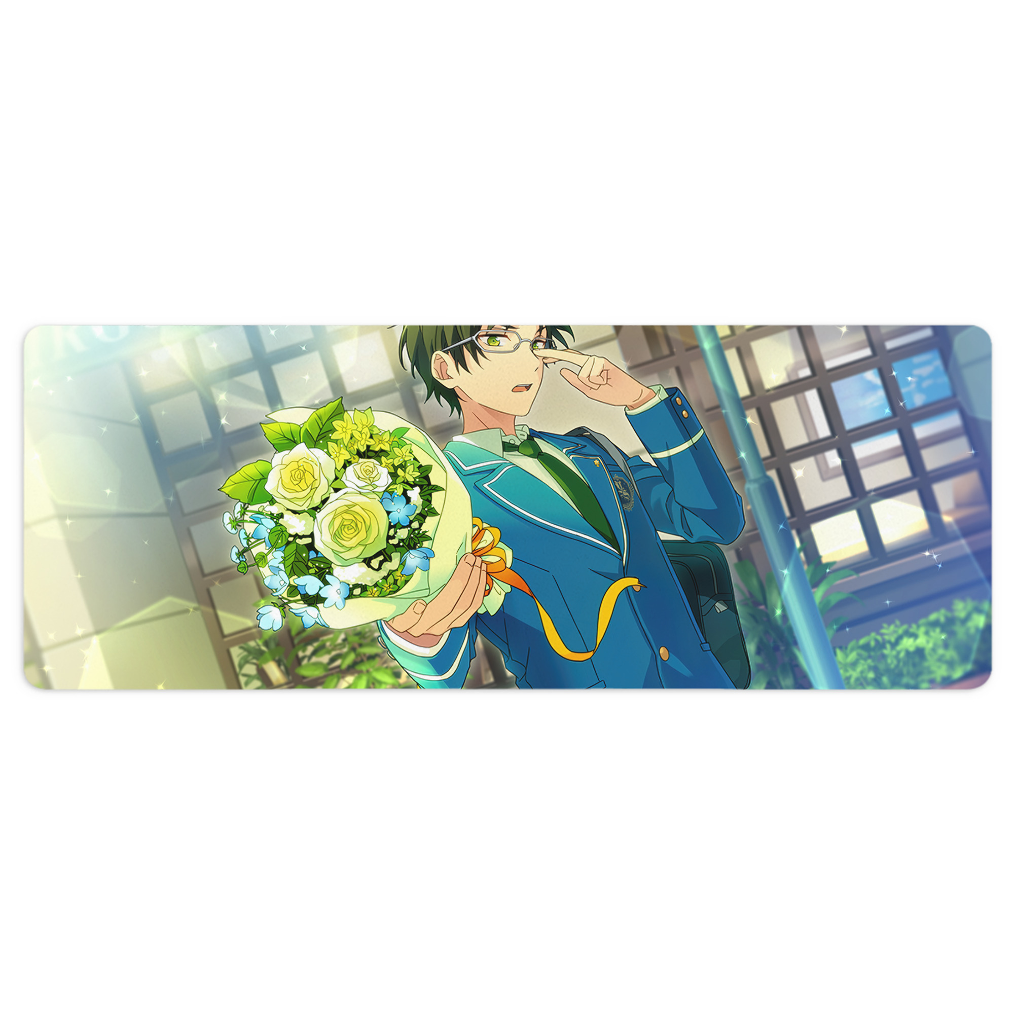 （画像用） あんさんぶるスターズ! Ensemble Stars ステッチ加工 大判デスクマット／滑り止めマウスパッド