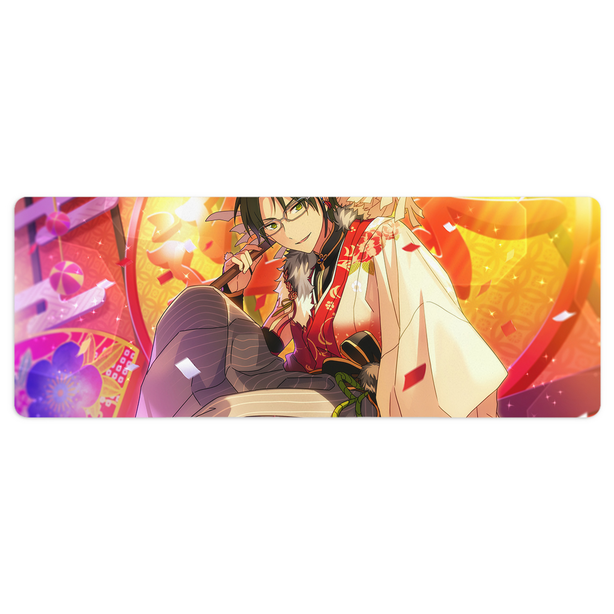 （画像用） あんさんぶるスターズ! Ensemble Stars ステッチ加工 大判デスクマット／滑り止めマウスパッド