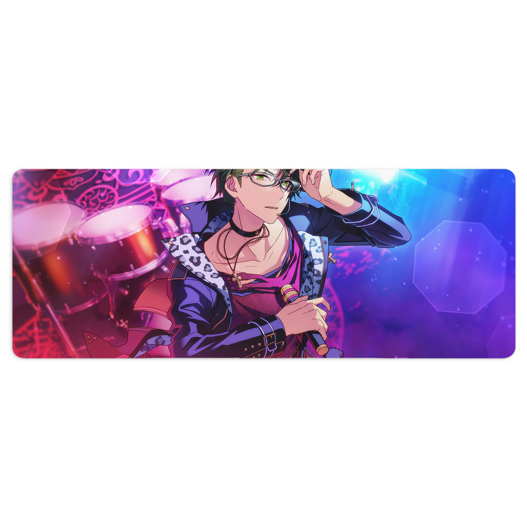 （画像用） あんさんぶるスターズ! Ensemble Stars ステッチ加工 大判デスクマット／滑り止めマウスパッド