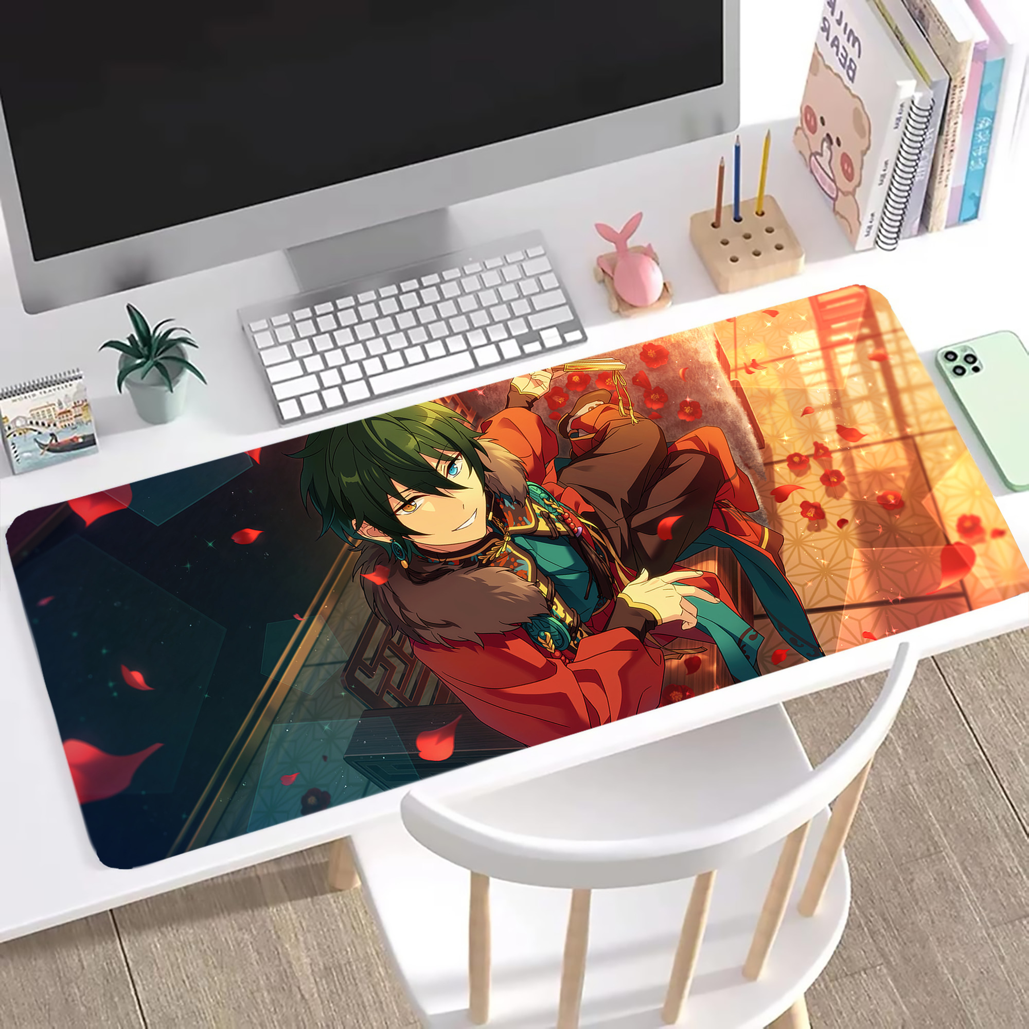 （画像用） あんさんぶるスターズ! Ensemble Stars ステッチ加工 大判デスクマット／滑り止めマウスパッド