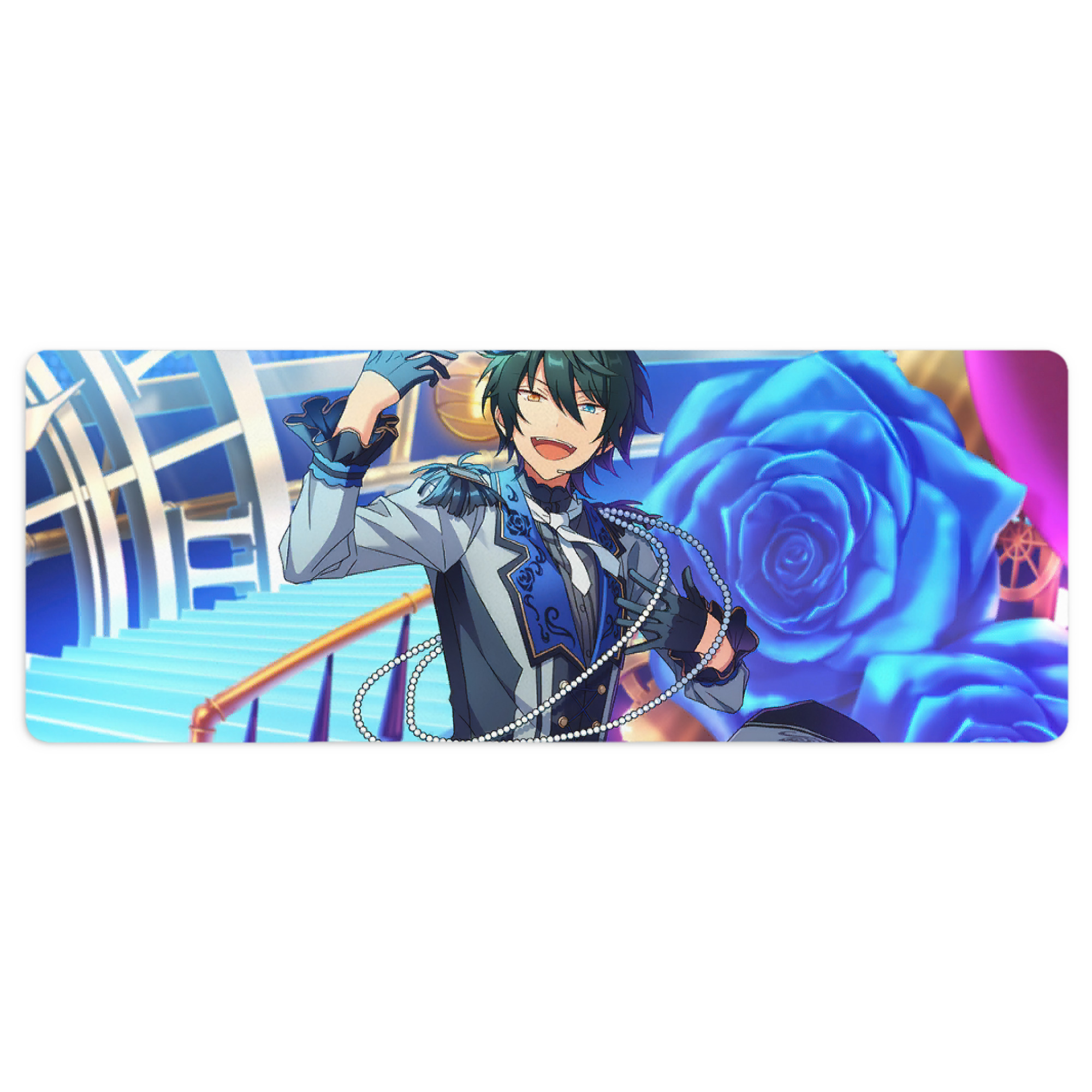 （画像用） あんさんぶるスターズ! Ensemble Stars ステッチ加工 大判デスクマット／滑り止めマウスパッド