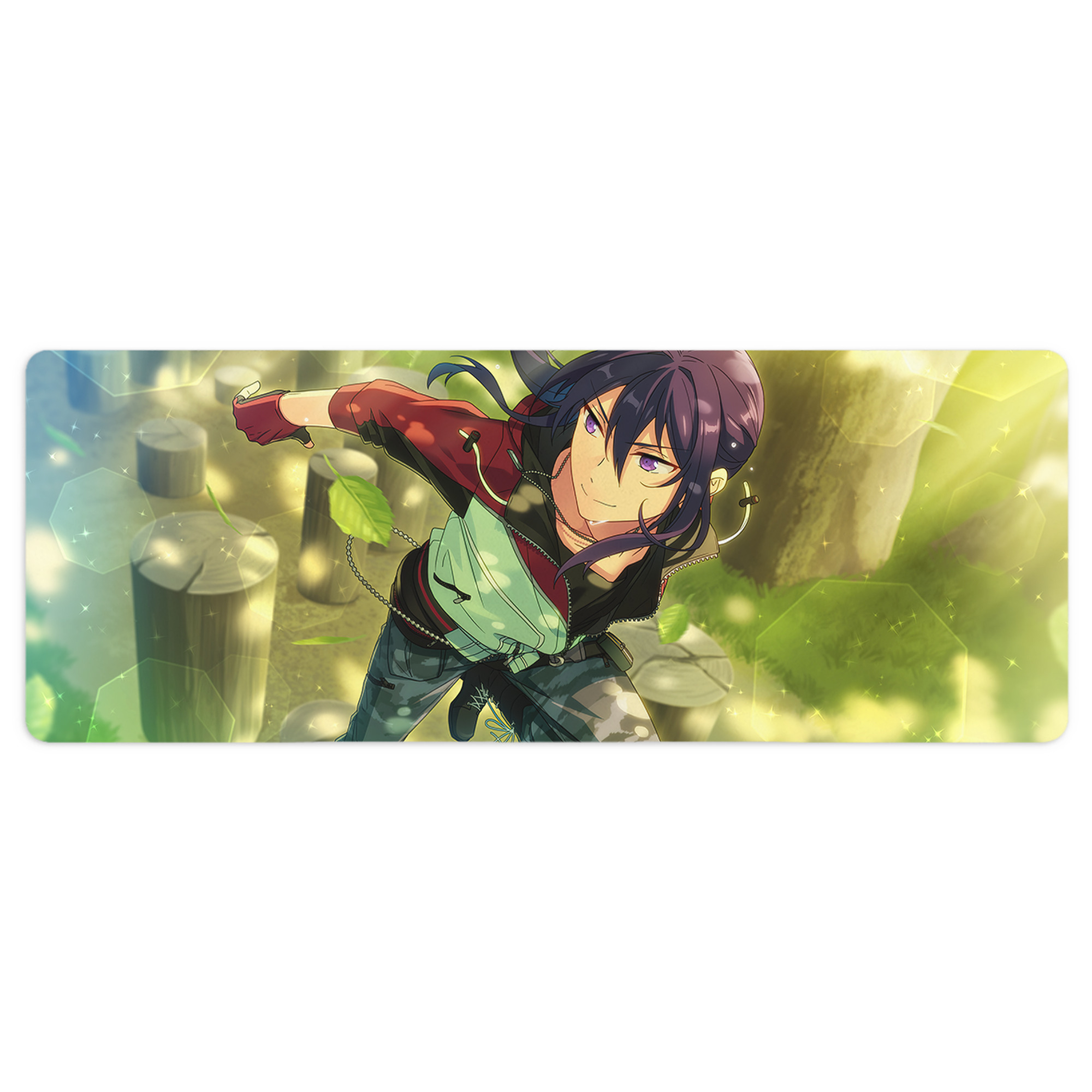 （画像用） あんさんぶるスターズ! Ensemble Stars ステッチ加工 大判デスクマット／滑り止めマウスパッド