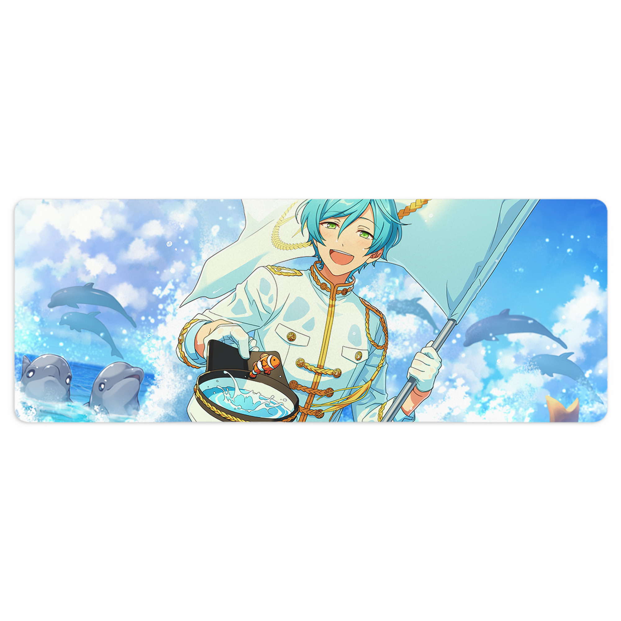 （画像用） あんさんぶるスターズ! Ensemble Stars ステッチ加工 大判デスクマット／滑り止めマウスパッド