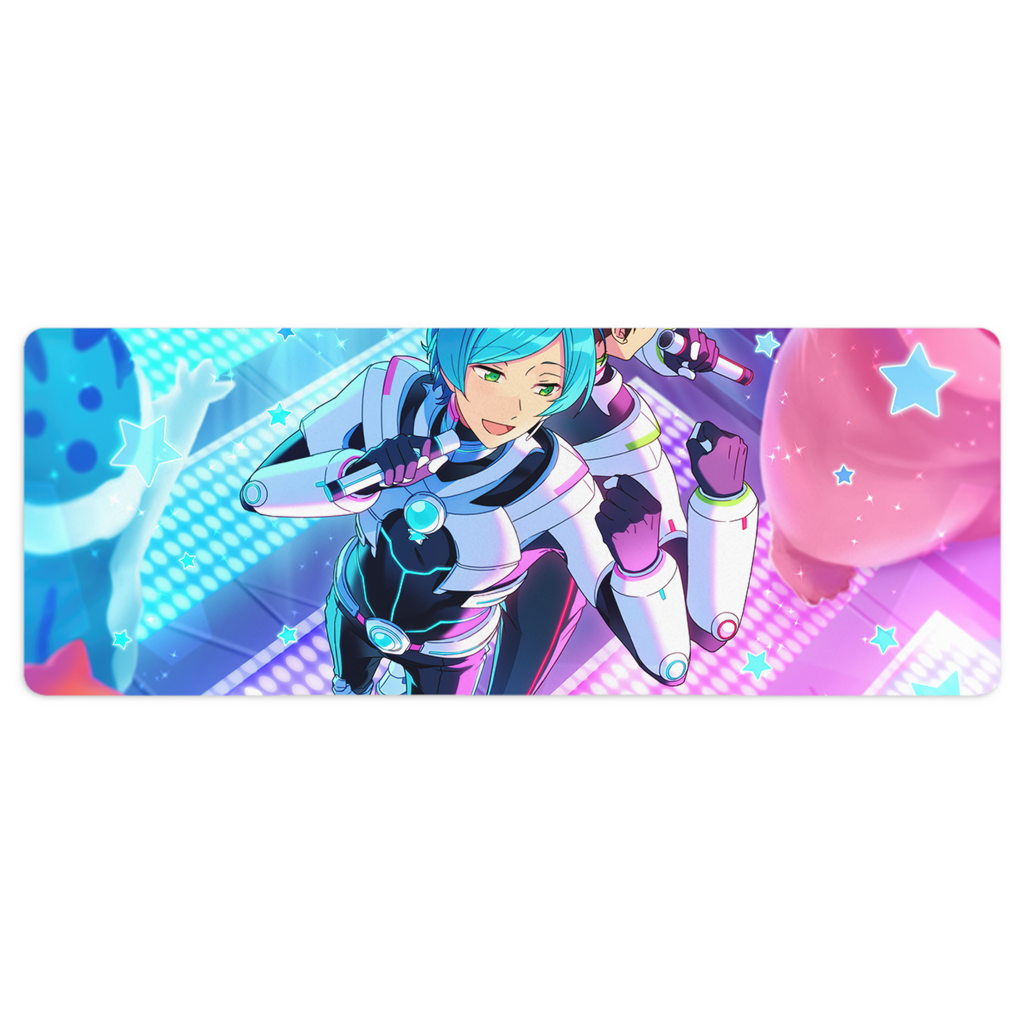 （画像用） あんさんぶるスターズ! Ensemble Stars ステッチ加工 大判デスクマット／滑り止めマウスパッド