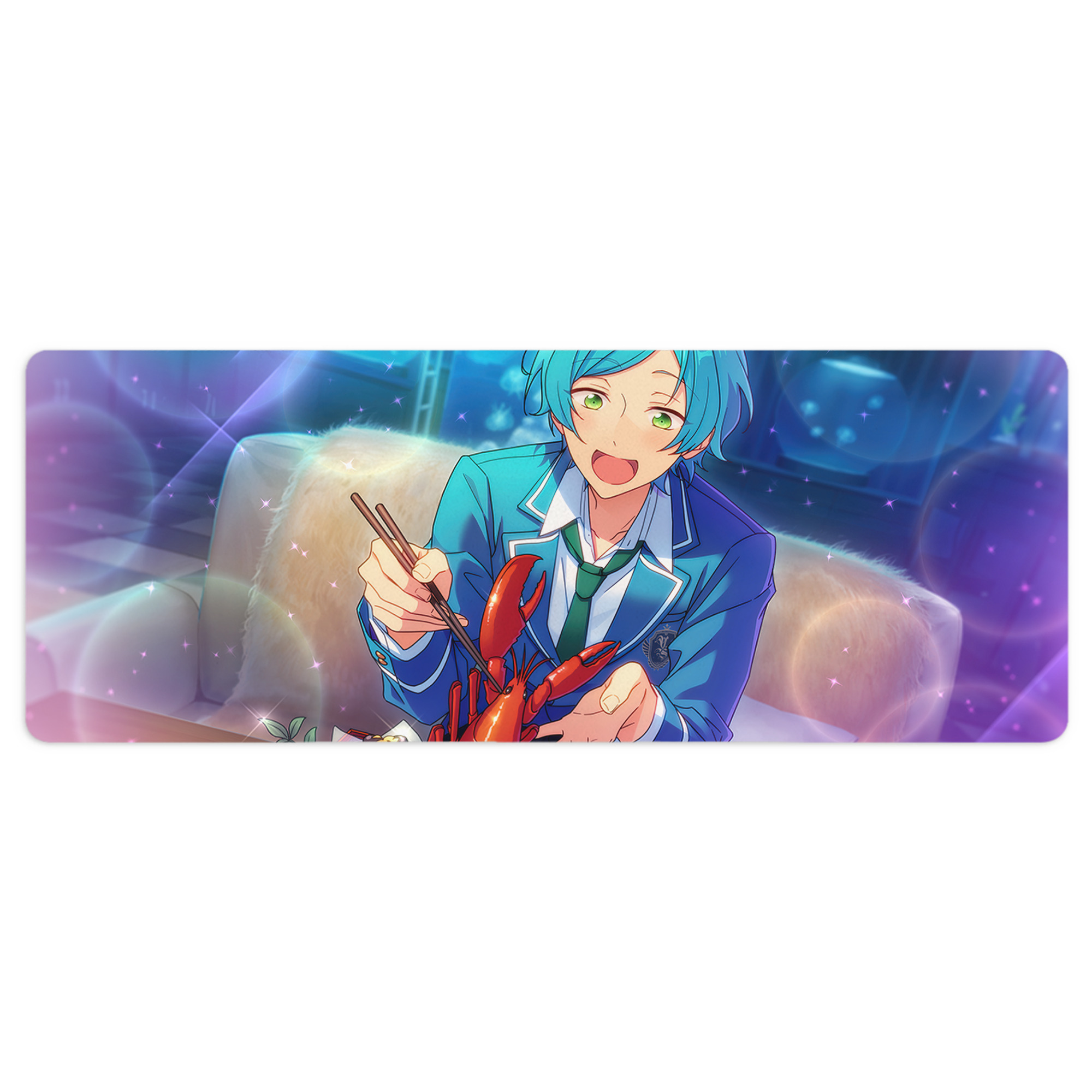（画像用） あんさんぶるスターズ! Ensemble Stars ステッチ加工 大判デスクマット／滑り止めマウスパッド