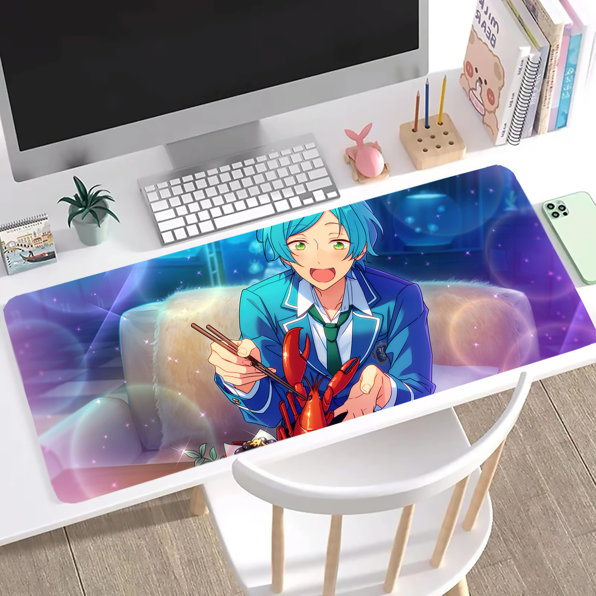 あんさんぶるスターズ! Ensemble Stars ステッチ加工 大判デスクマット／滑り止めマウスパッド