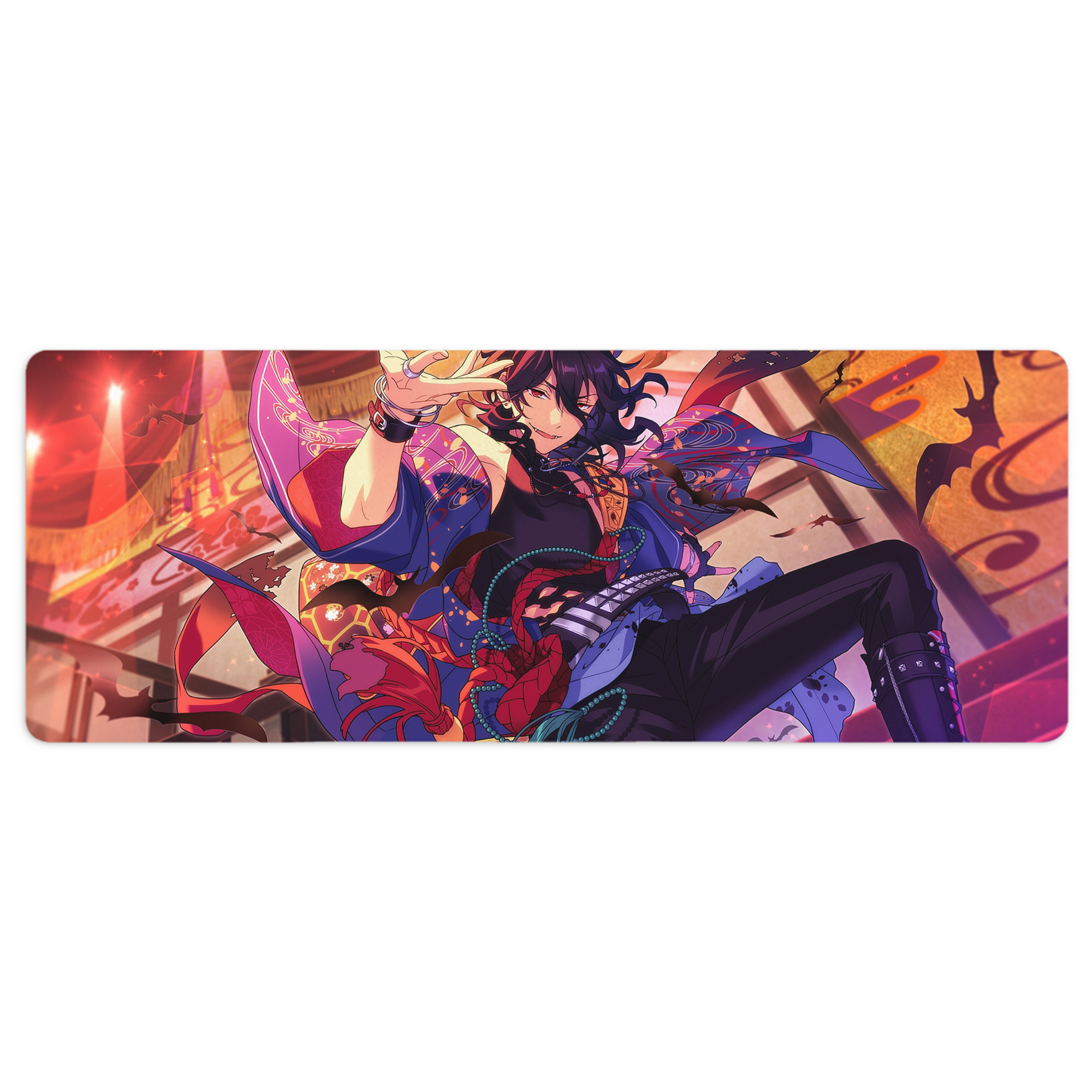 （画像用） あんさんぶるスターズ! Ensemble Stars ステッチ加工 大判デスクマット／滑り止めマウスパッド