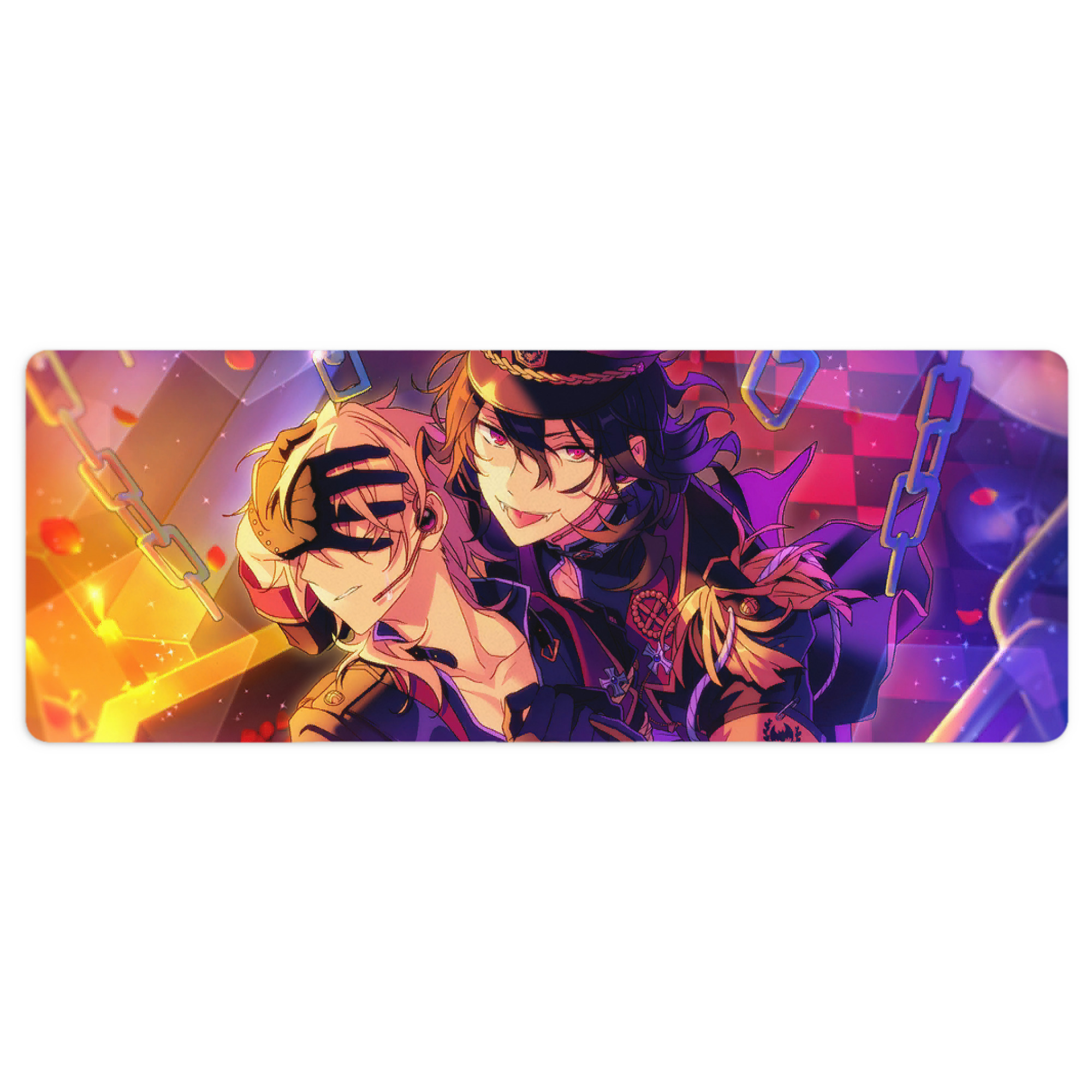 （画像用） あんさんぶるスターズ! Ensemble Stars ステッチ加工 大判デスクマット／滑り止めマウスパッド