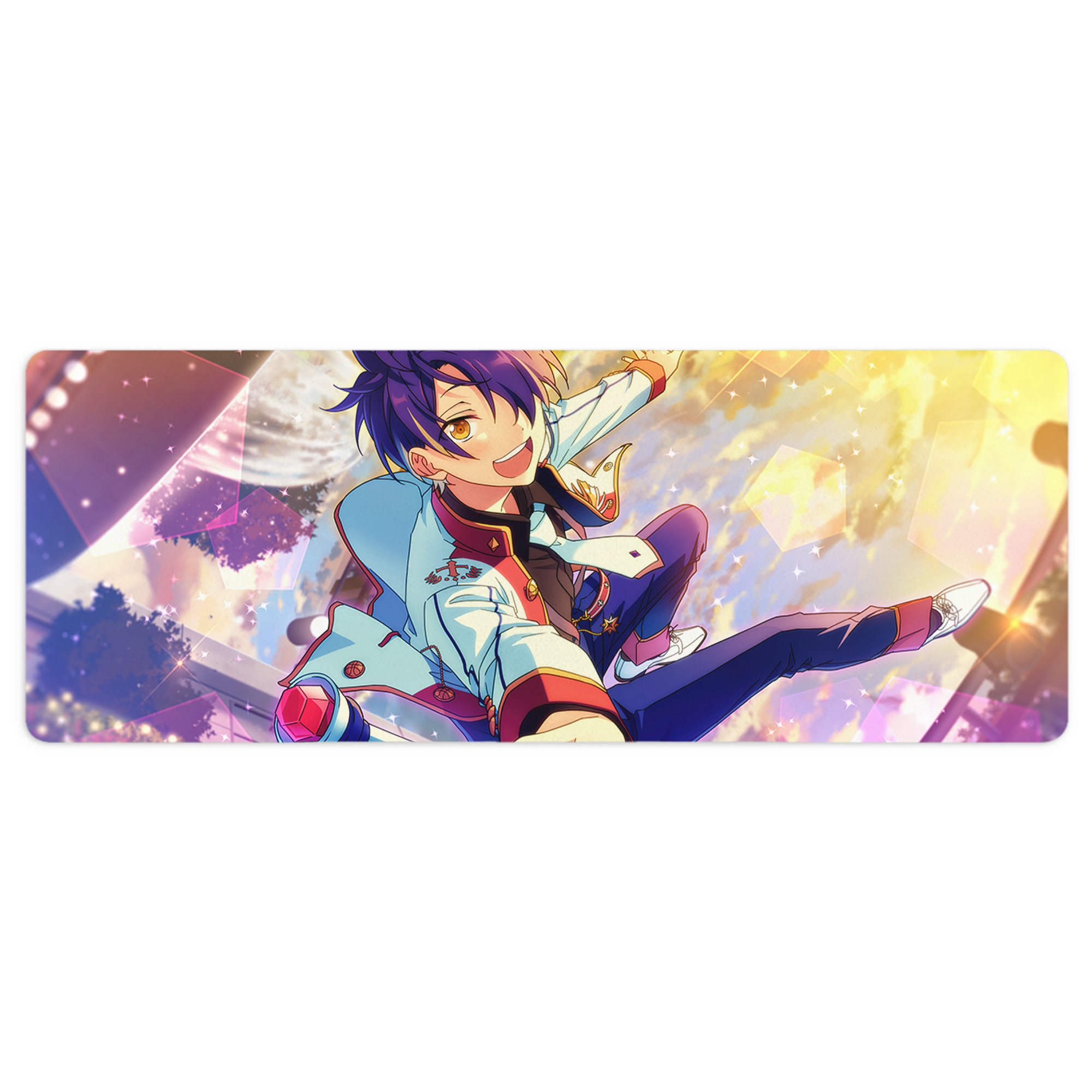 （画像用） あんさんぶるスターズ! Ensemble Stars ステッチ加工 大判デスクマット／滑り止めマウスパッド
