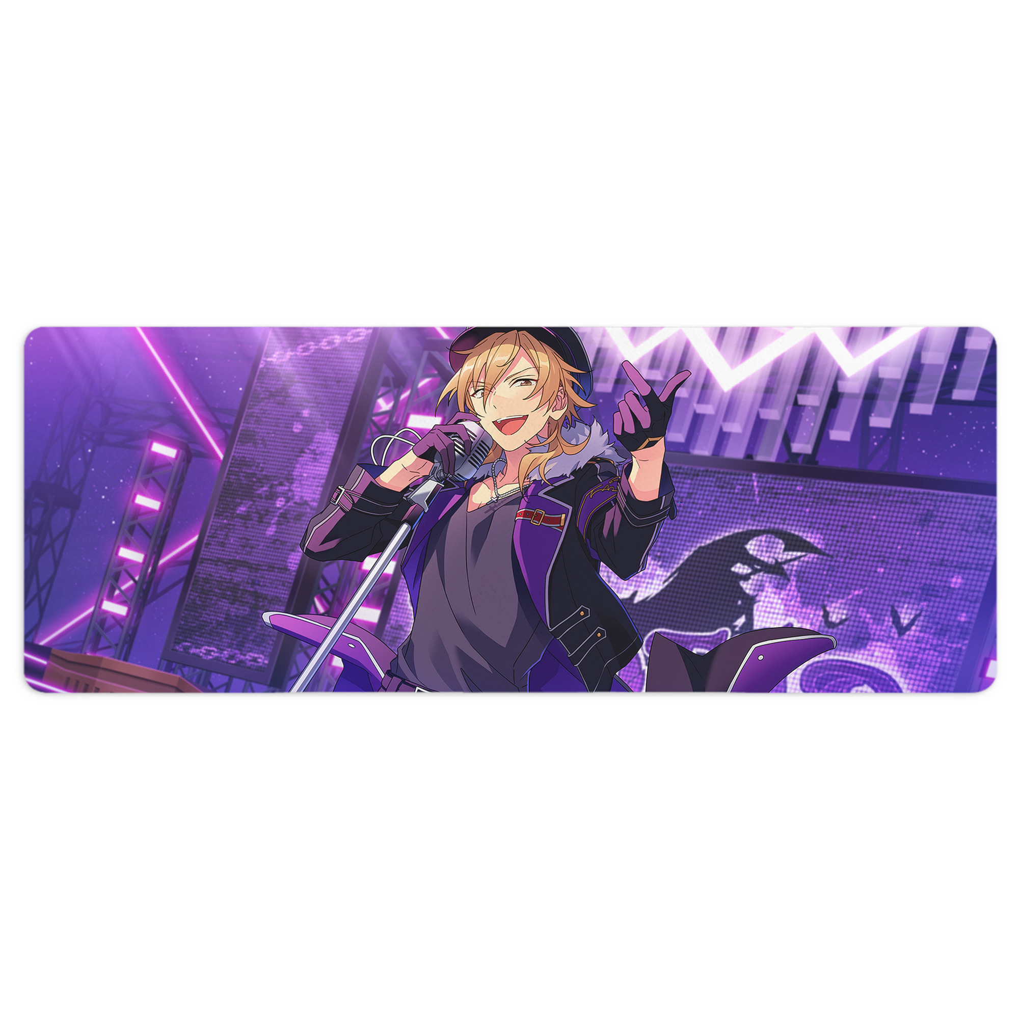 （画像用） あんさんぶるスターズ! Ensemble Stars ステッチ加工 大判デスクマット／滑り止めマウスパッド