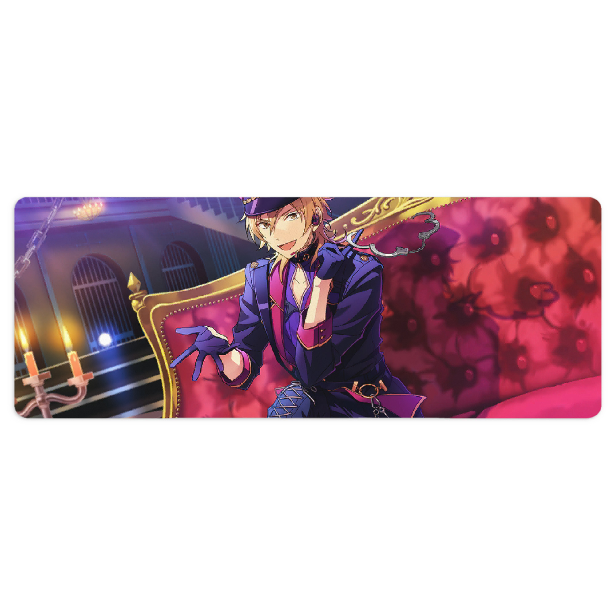 （画像用） あんさんぶるスターズ! Ensemble Stars ステッチ加工 大判デスクマット／滑り止めマウスパッド