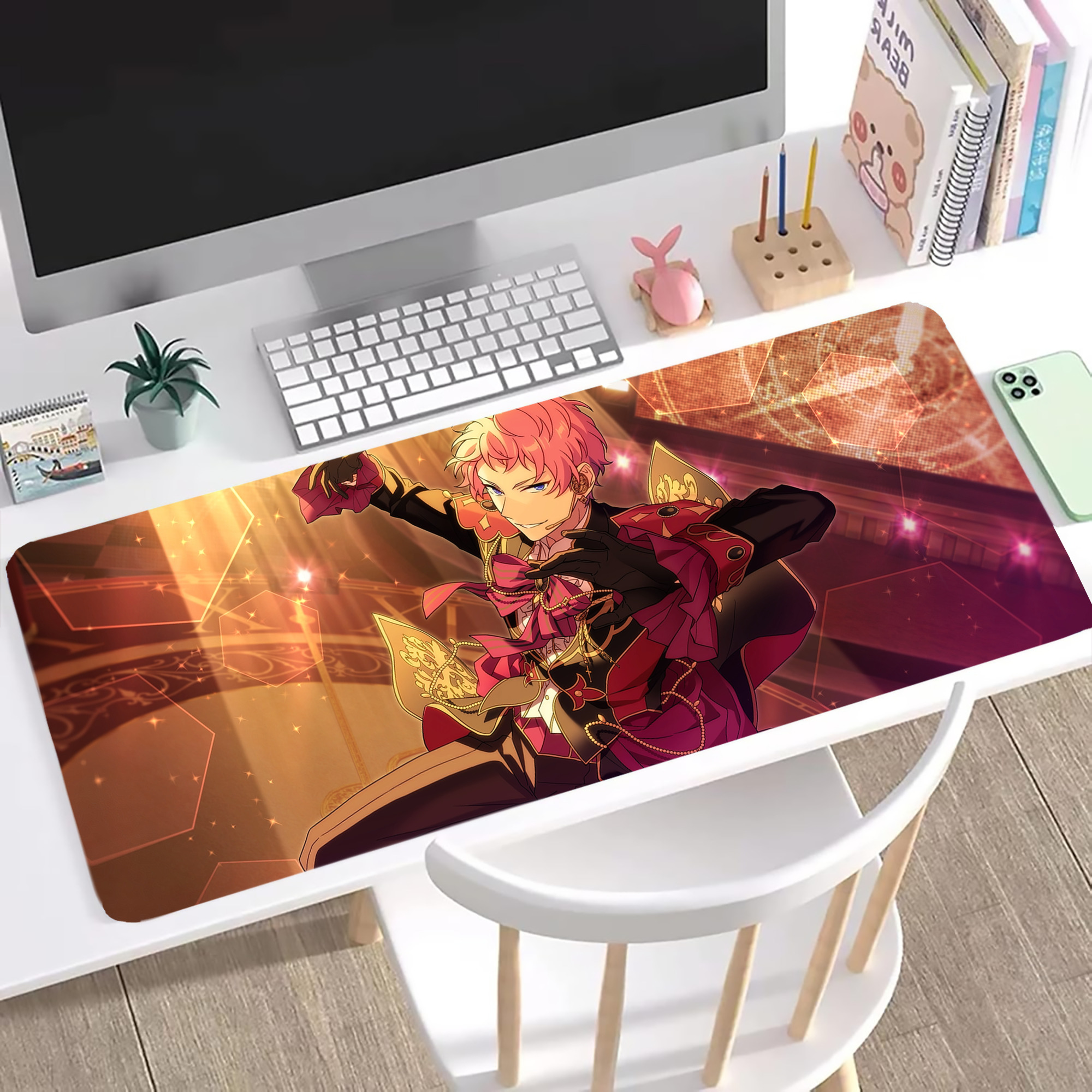 あんさんぶるスターズ! Ensemble Stars ステッチ加工 大判デスクマット／滑り止めマウスパッド