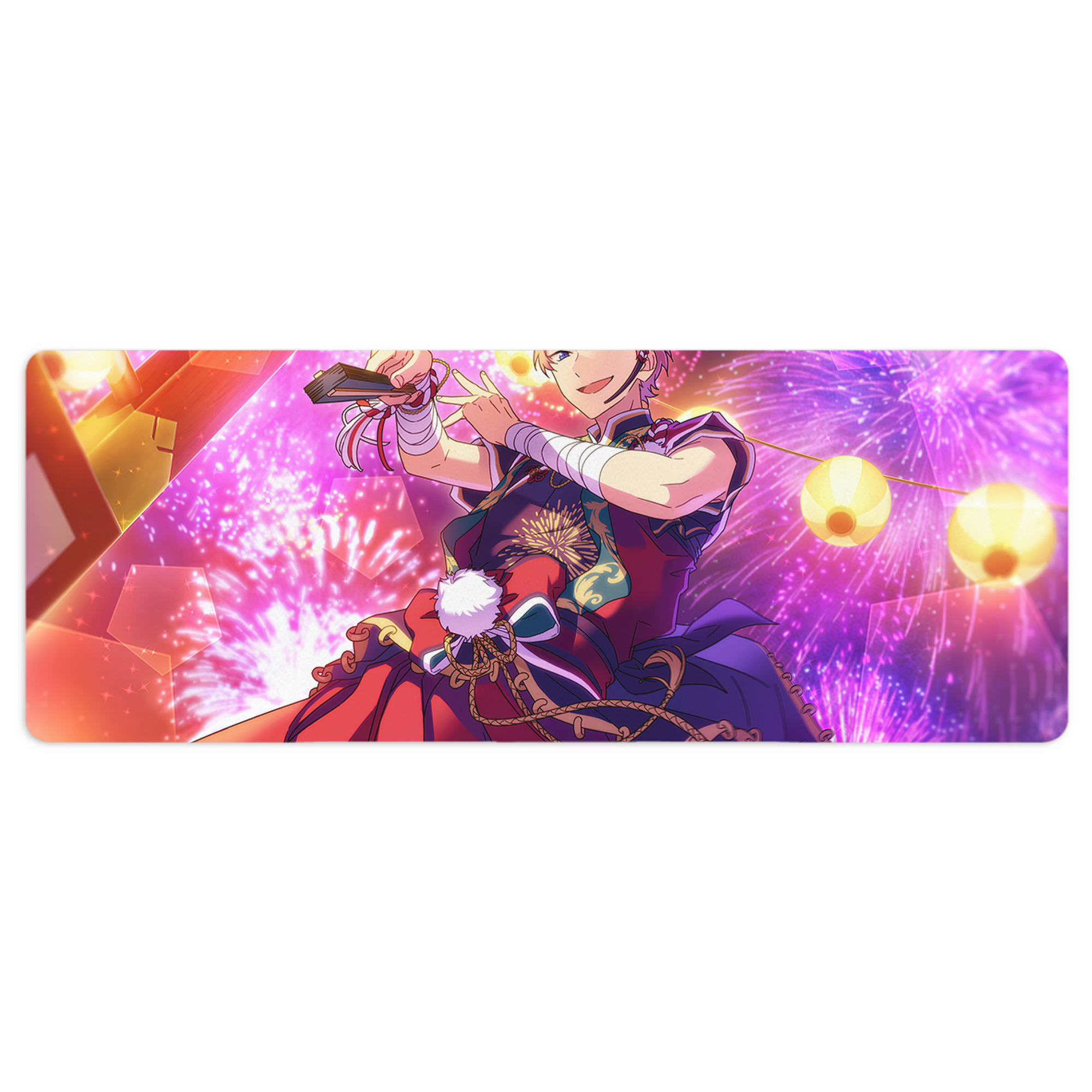 （画像用） あんさんぶるスターズ! Ensemble Stars ステッチ加工 大判デスクマット／滑り止めマウスパッド
