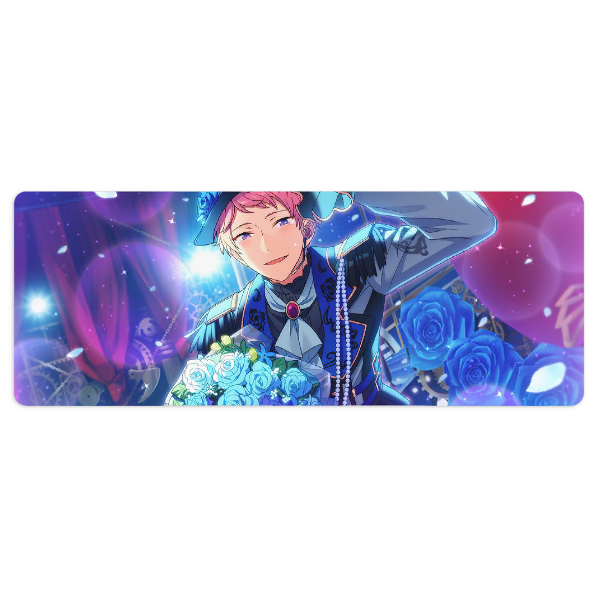 （画像用） あんさんぶるスターズ! Ensemble Stars ステッチ加工 大判デスクマット／滑り止めマウスパッド