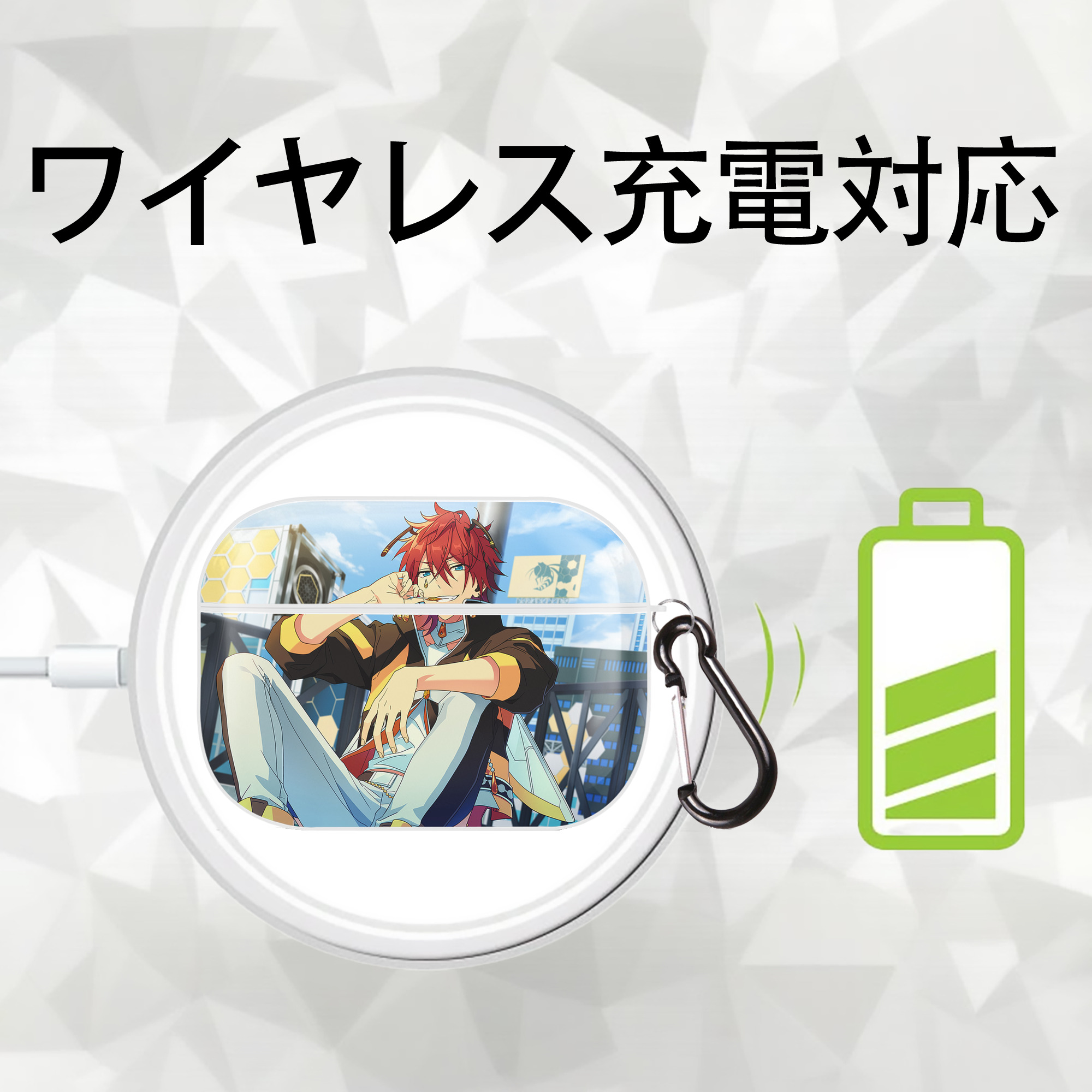 あんさんぶるスターズ! Ensemble Stars 【AirPods Pro用】ハードシェル保護ケース 耐衝撃・防指紋・カラビナ付き商品仕様