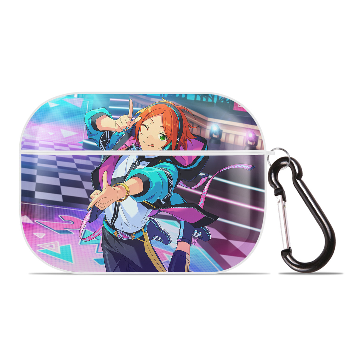 （画像用） あんさんぶるスターズ! Ensemble Stars 【AirPods Pro用】ハードシェル保護ケース 耐衝撃・防指紋・カラビナ付き商品仕様